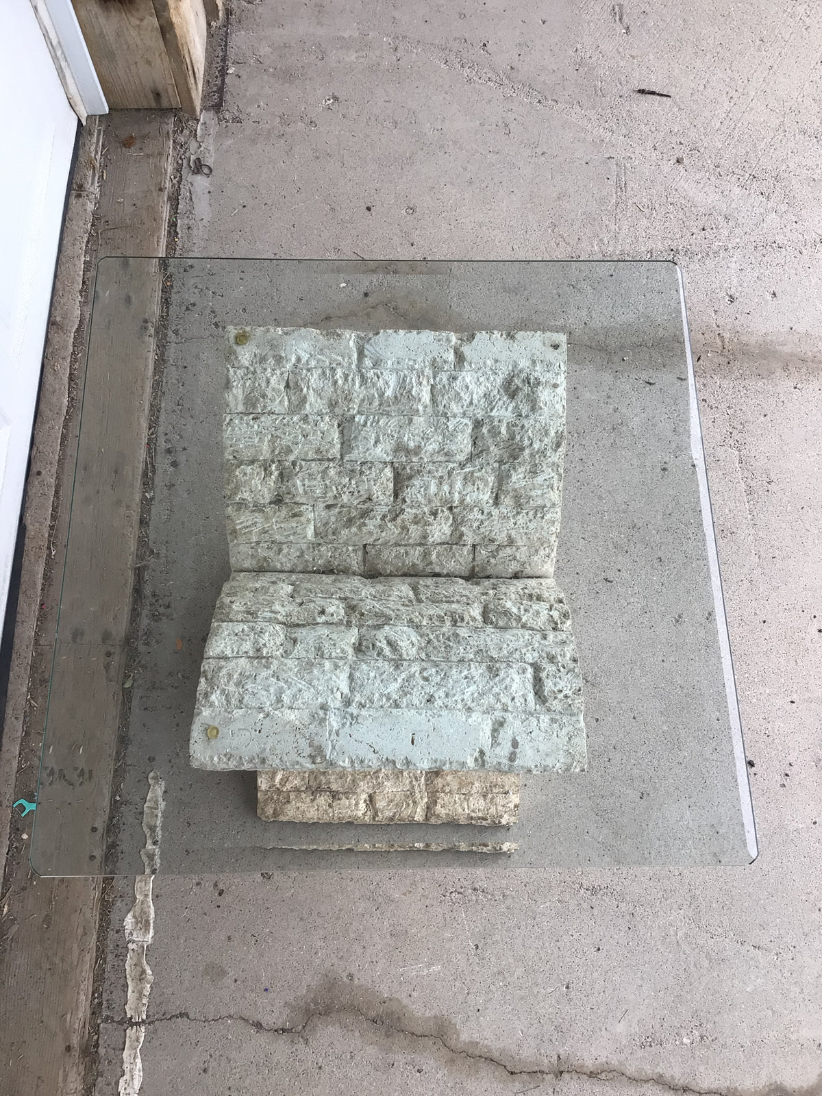 Vintage Tessellated Stone End Table