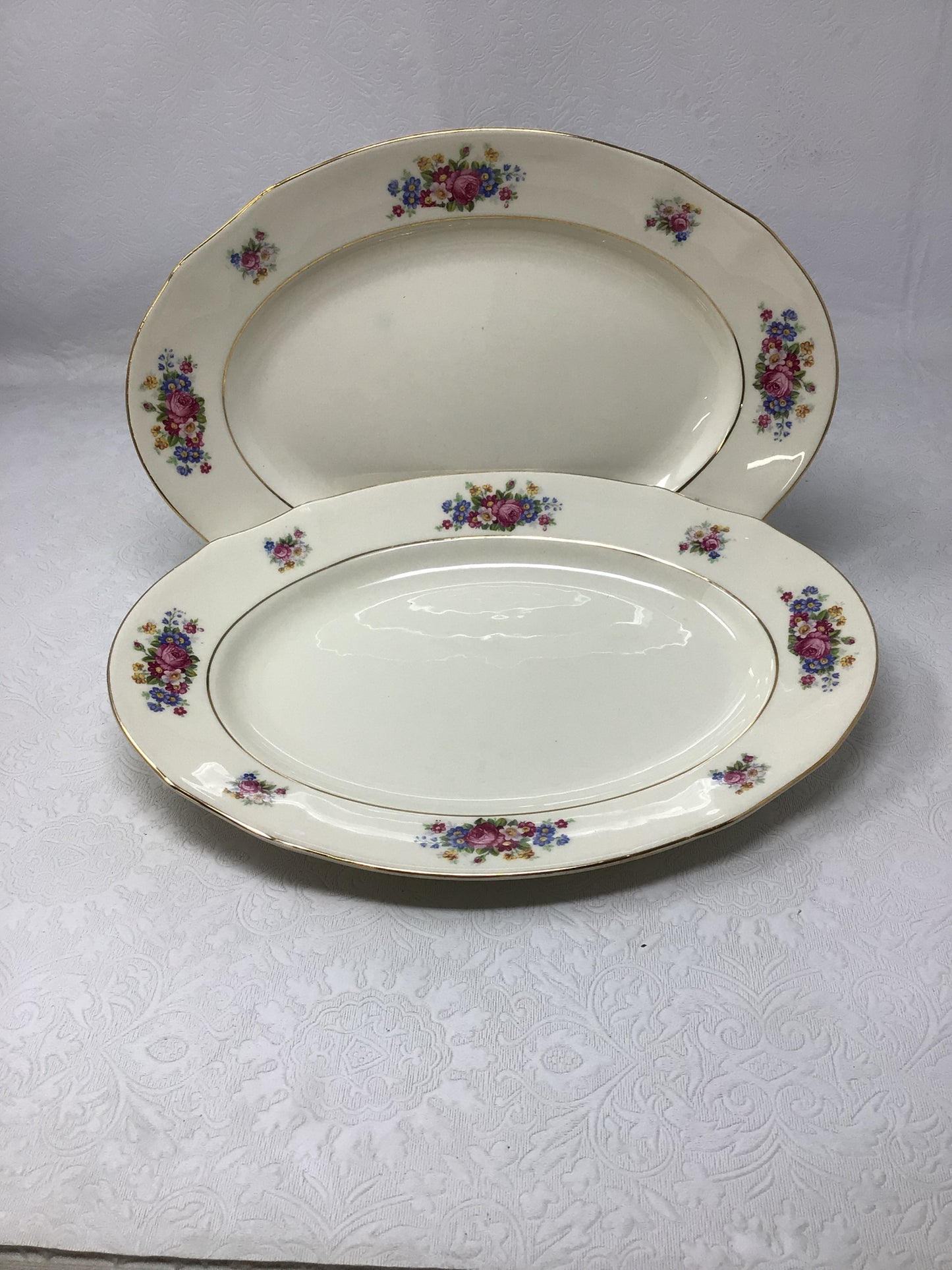 Floral Ivory Serving Set of 8 by Arabia