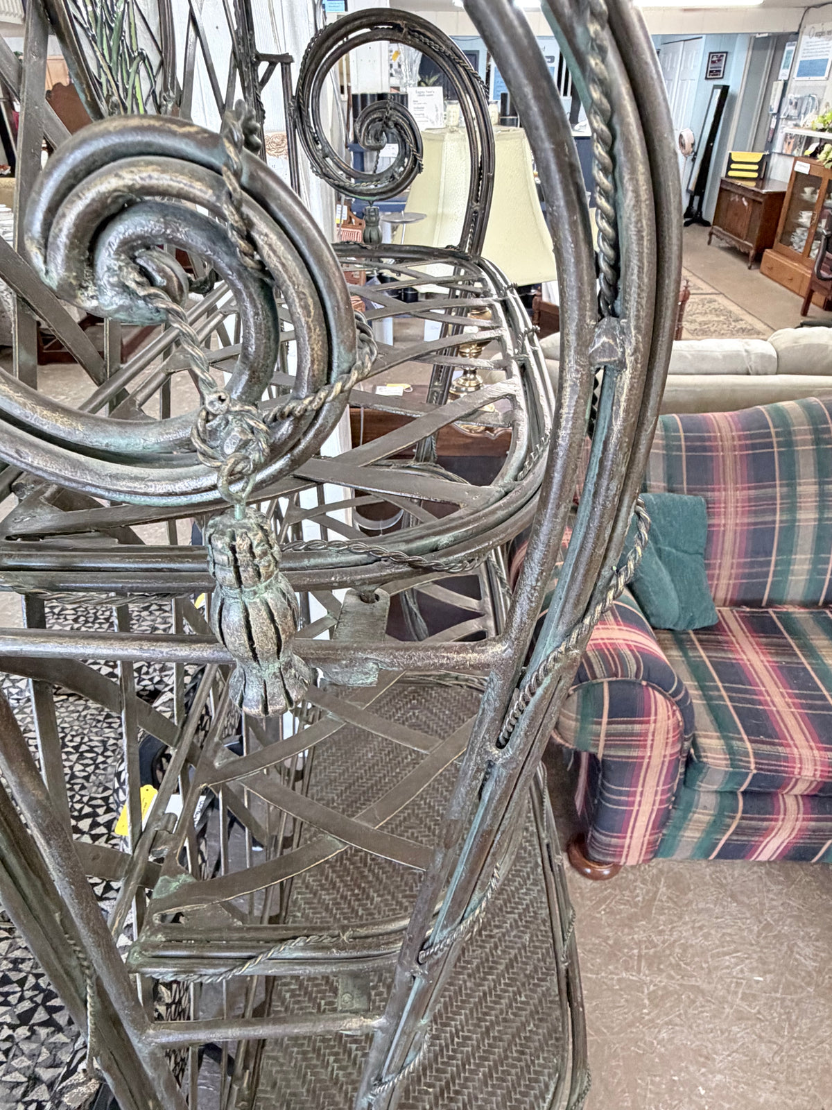 Vintage Wrought Iron Baker's Rack