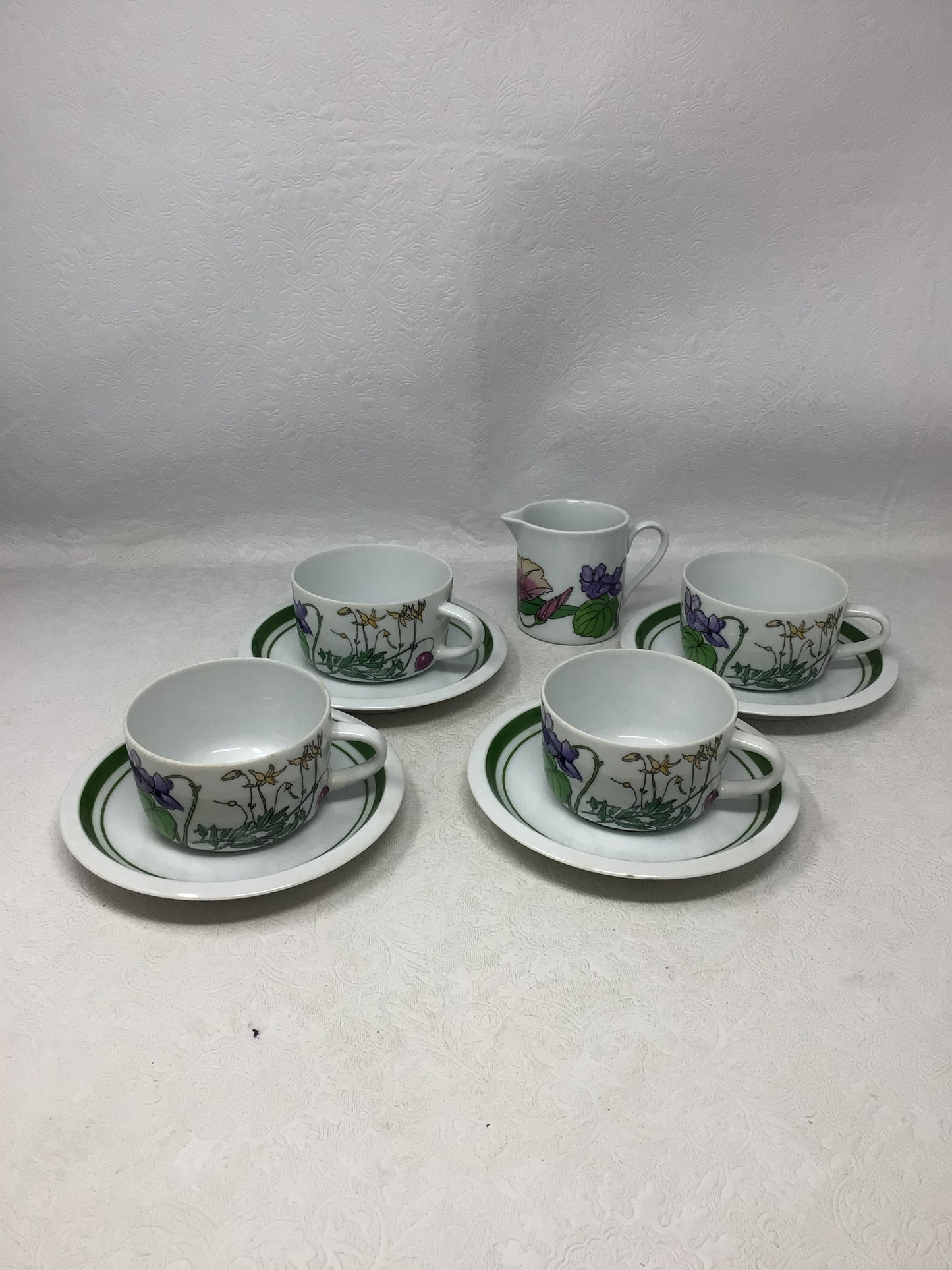 Vintage 1970s IKEA Midsommar Cup and Saucer Set