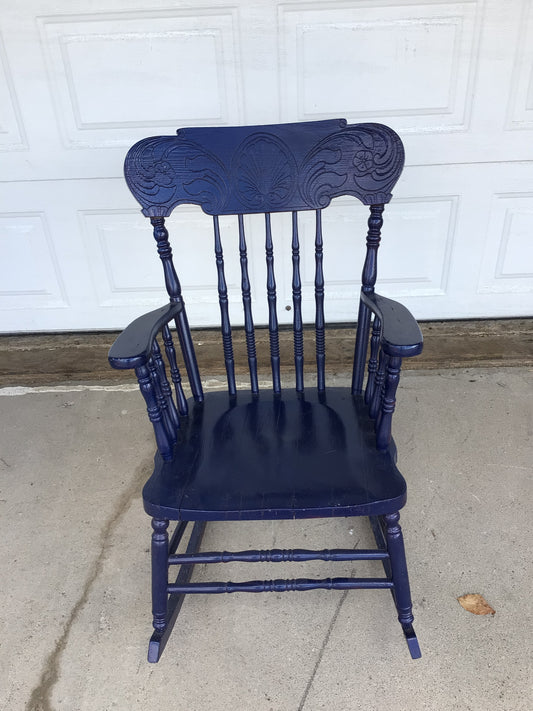Blue Rocking Chair