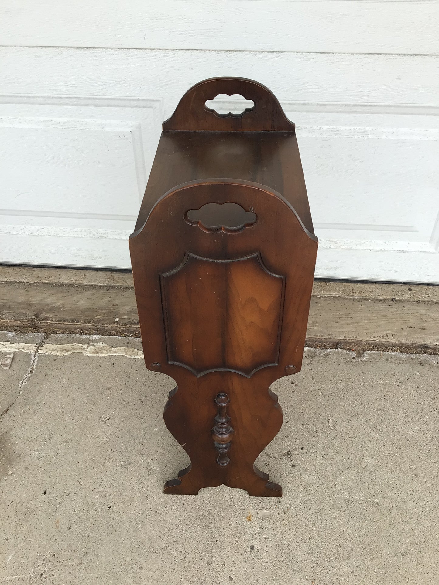 Vintage Solid Walnut Humidor Cigar Box