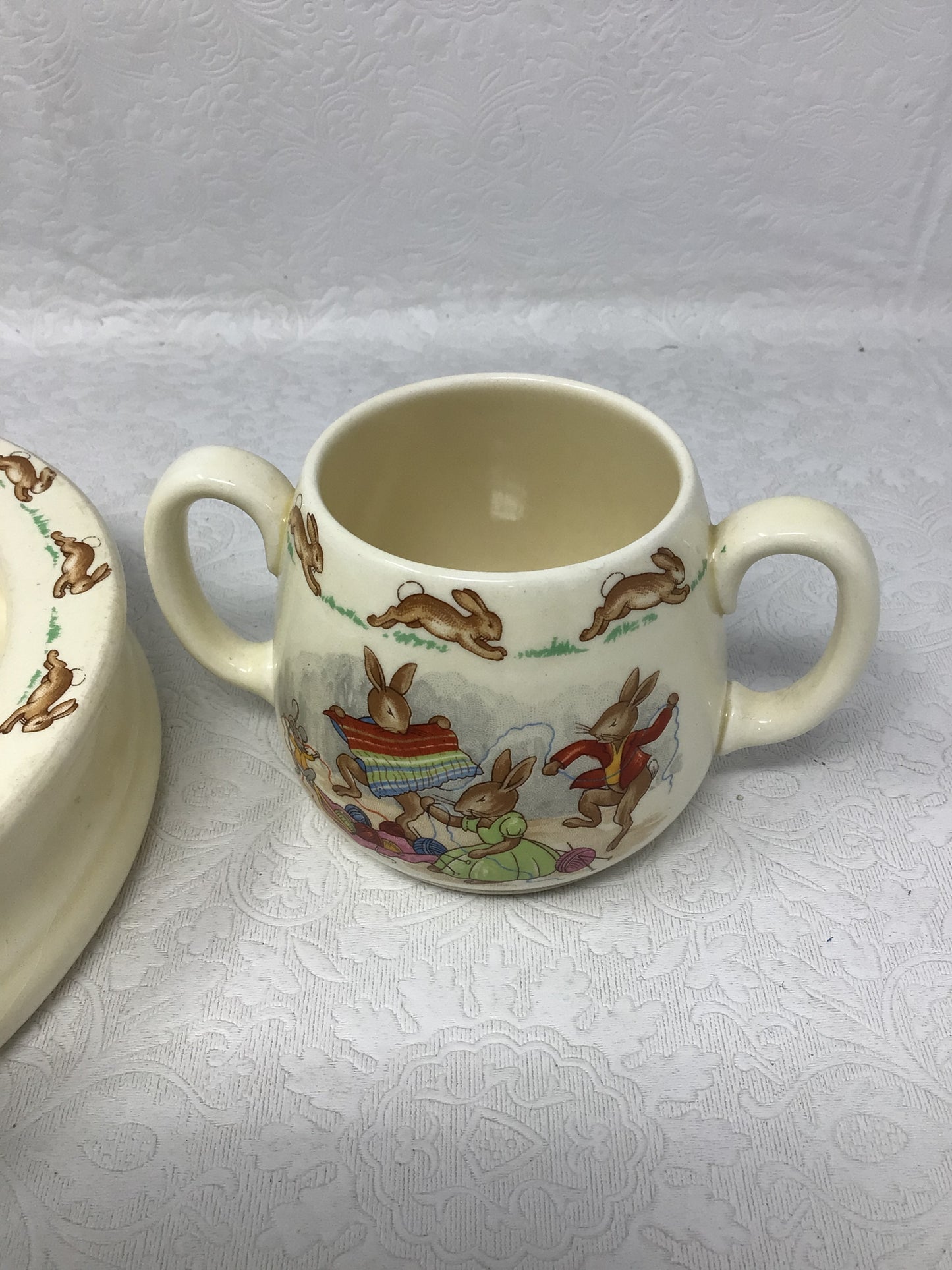 Royal Doulton Bunnykins Baby Dish and Cup