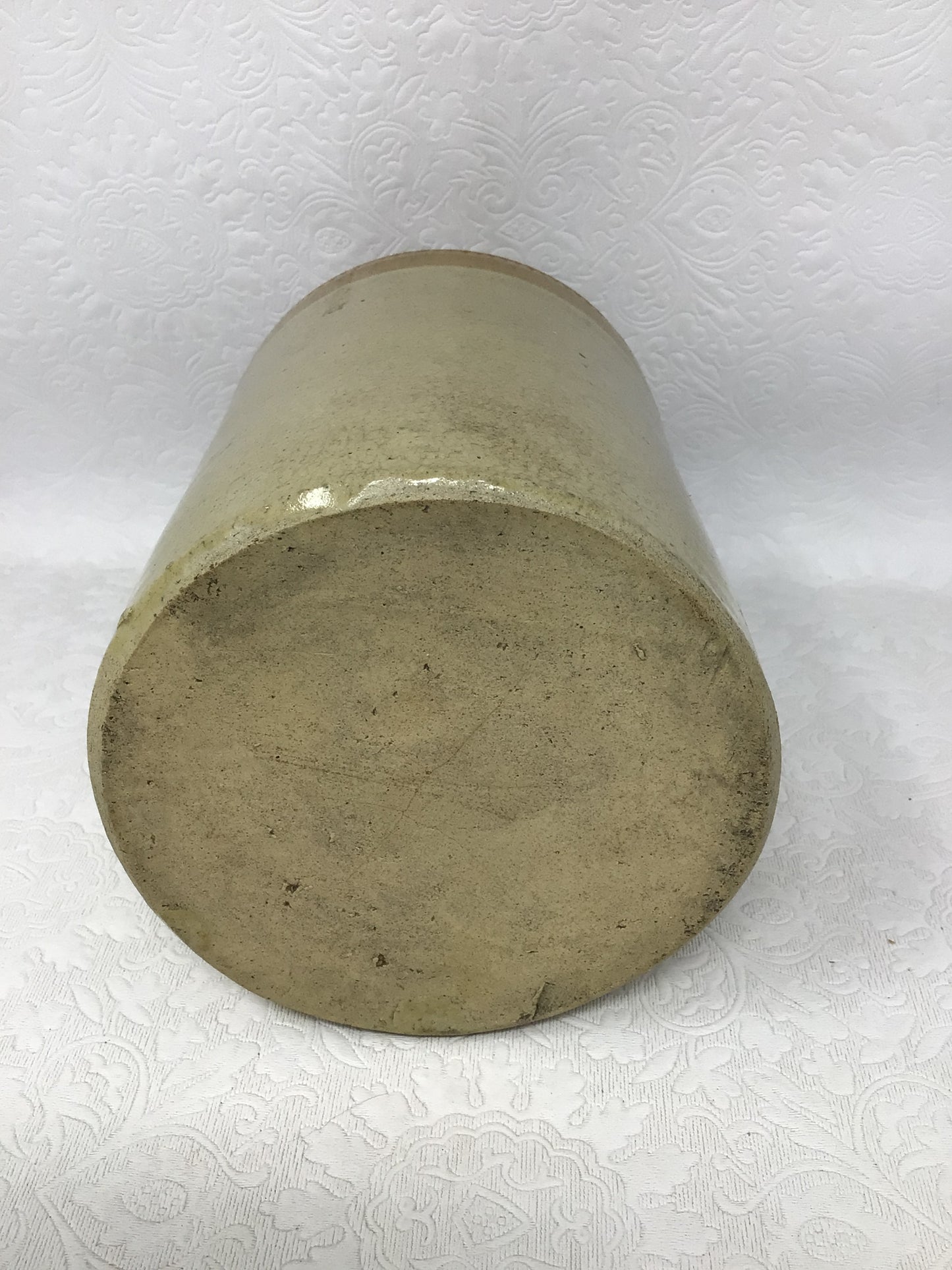 Vintage Two Toned Glazed Stoneware Jar