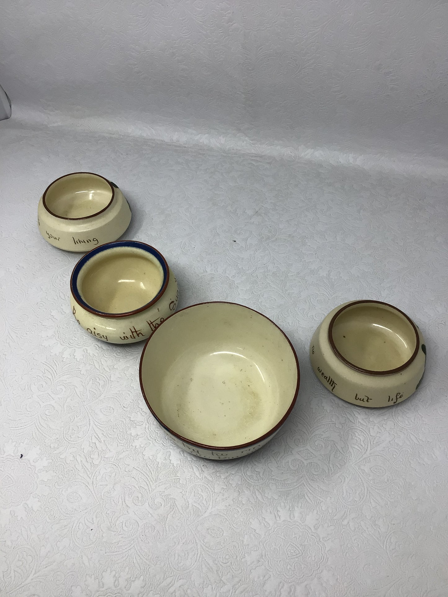 Torquay Motto Ware Set of 4 Bowls