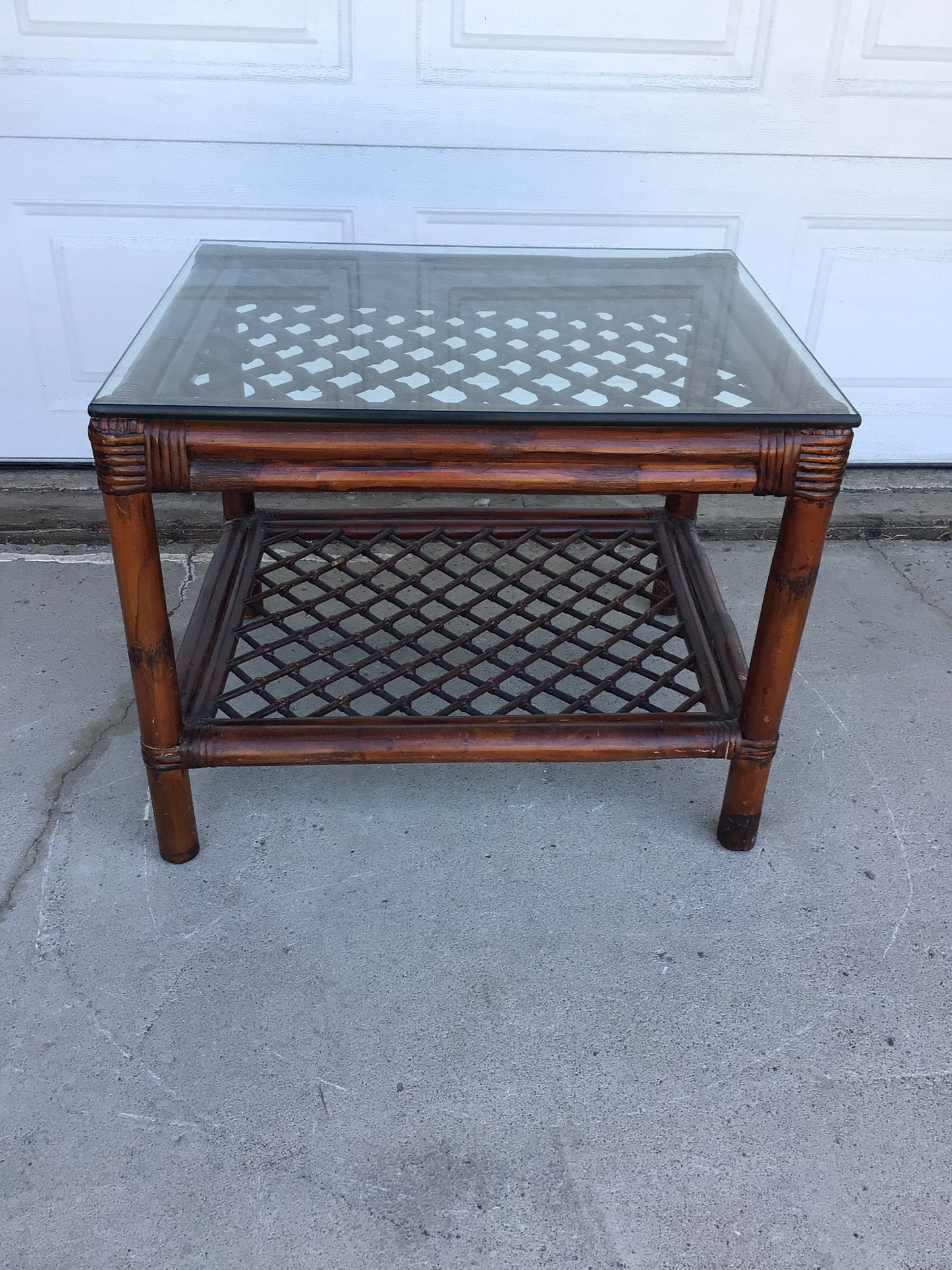 Rattan Side Table