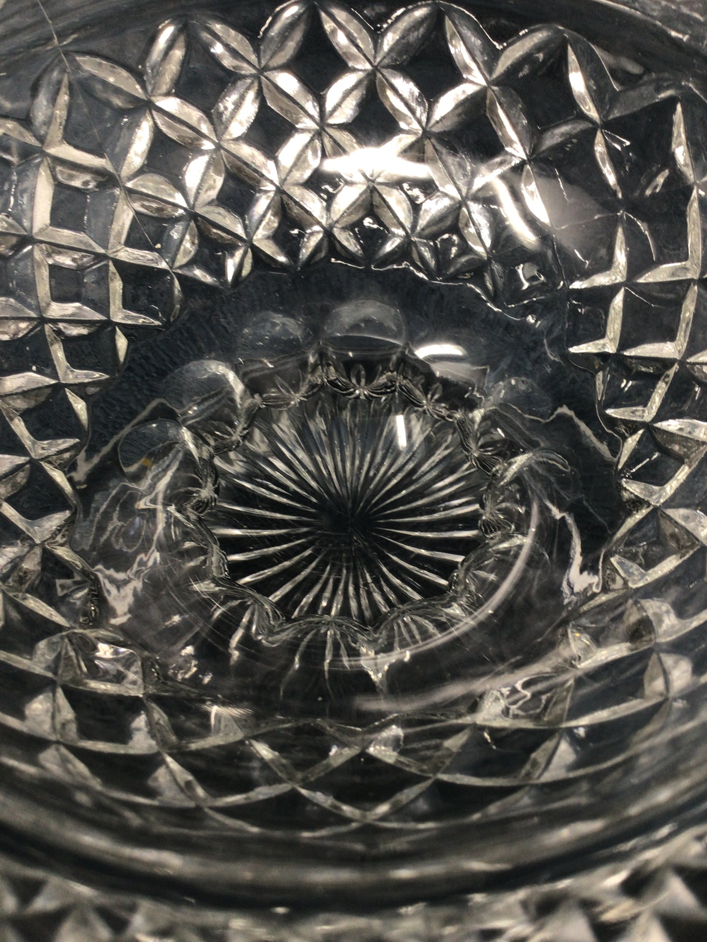 Anchor Hocking Wexford Pattern Footed Bowl