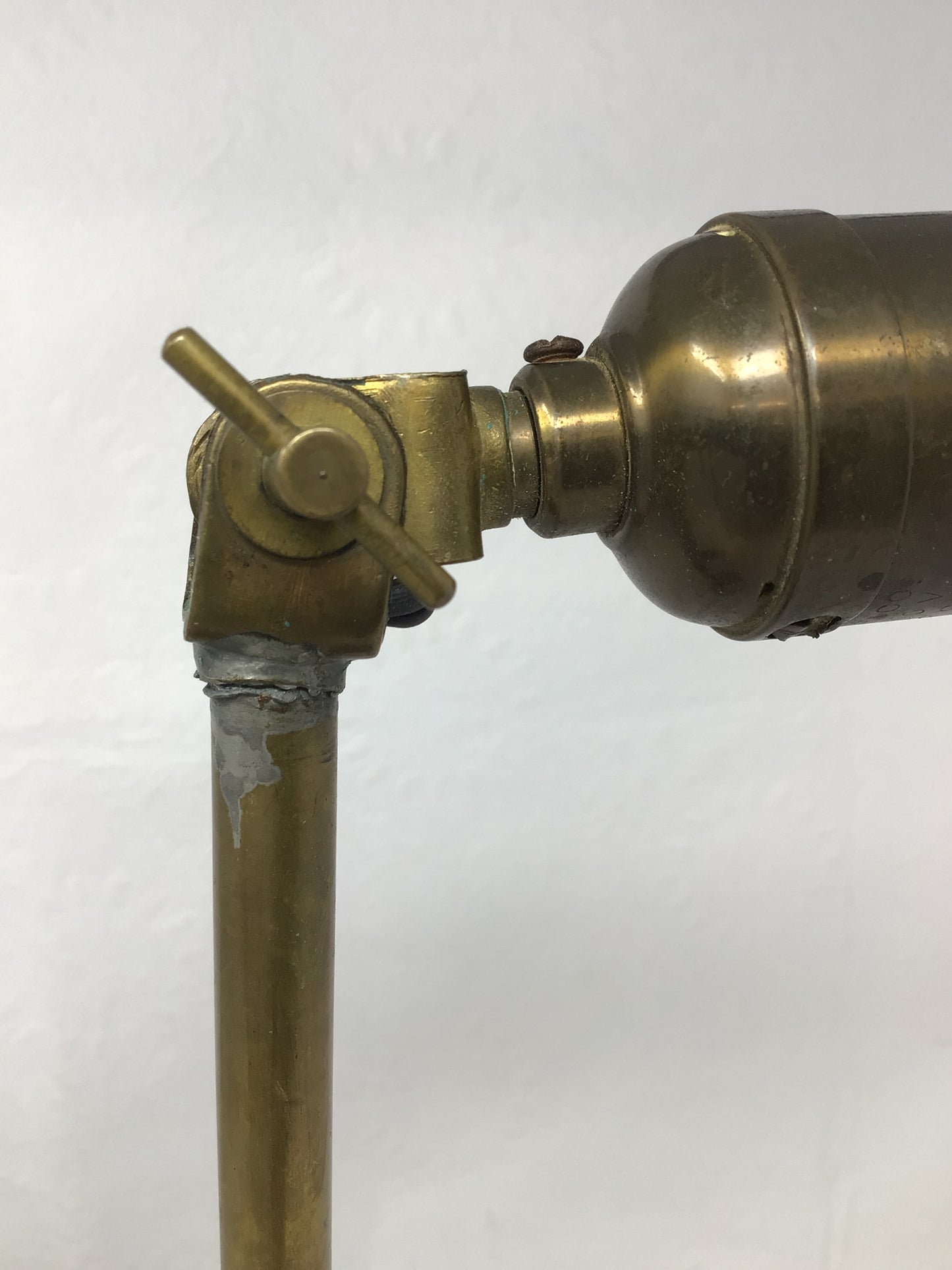 Vintage Brass Adjustable Desk Lamp