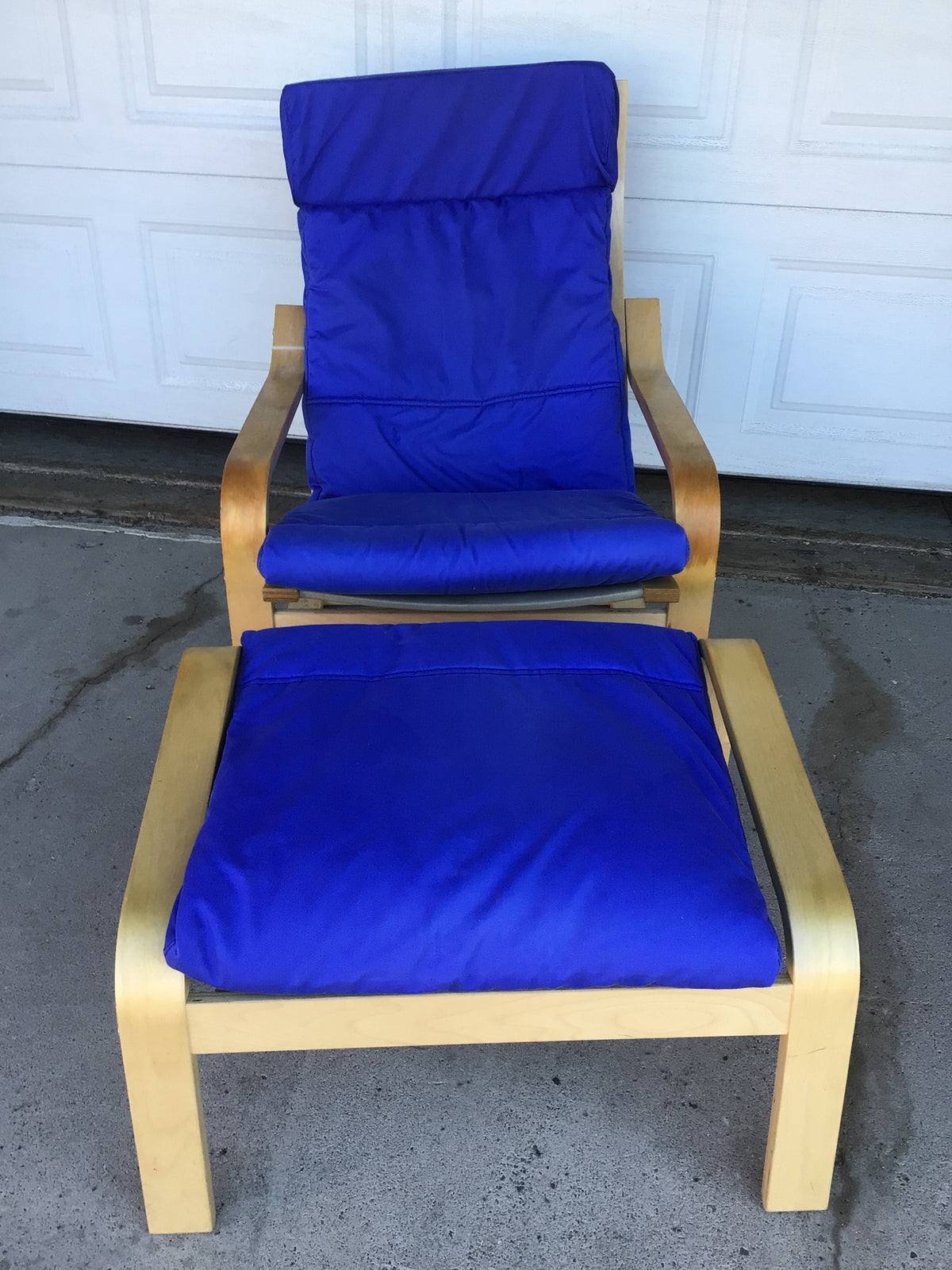 IKEA POANG Armchair & Matching Footstool