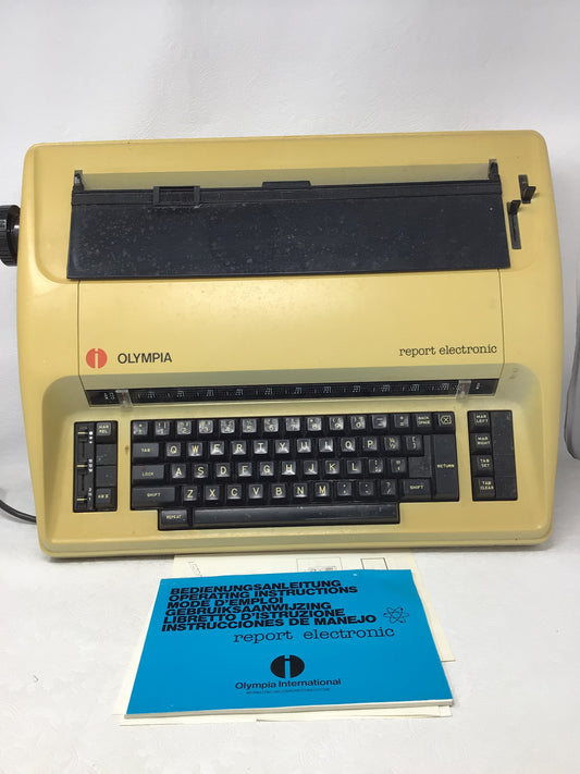 Vintage Olympia Report Electronic Typewriter