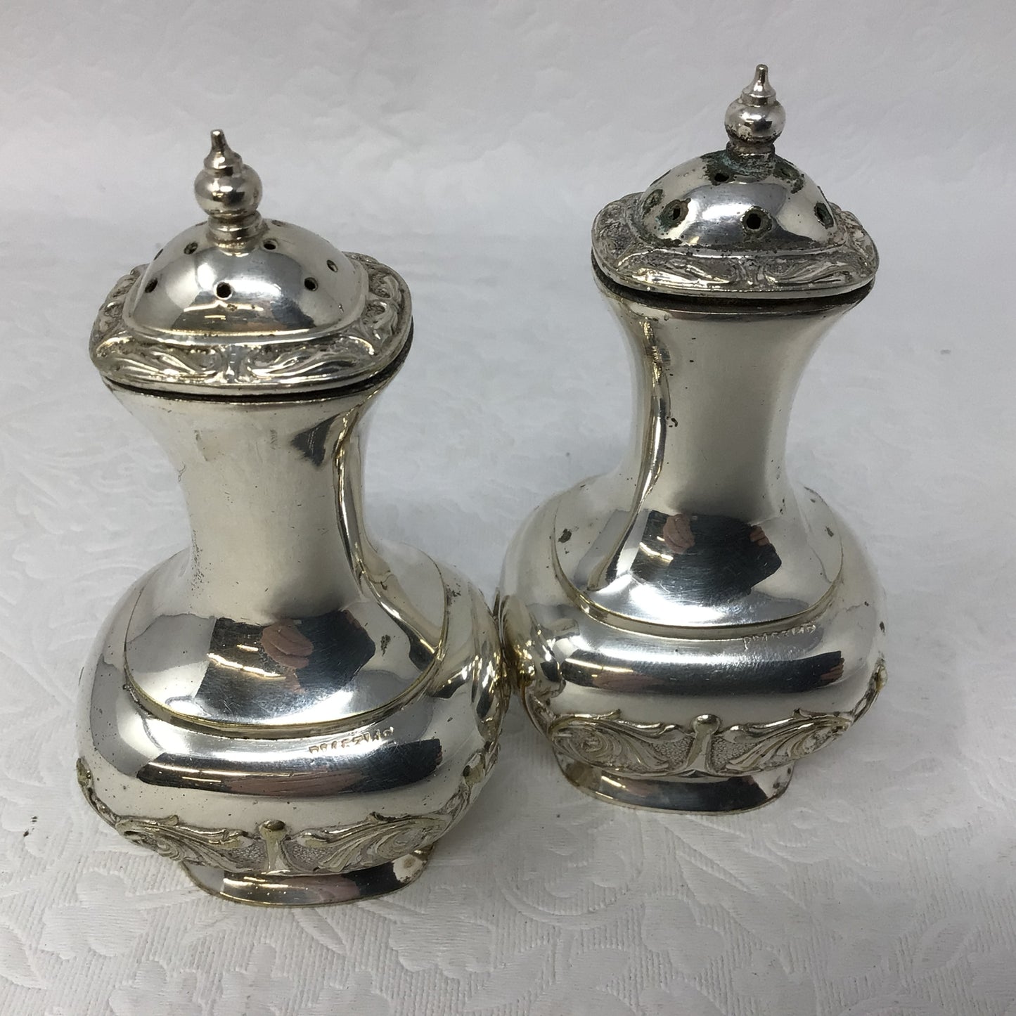 Vintage Silver Plate Salt & Pepper Set