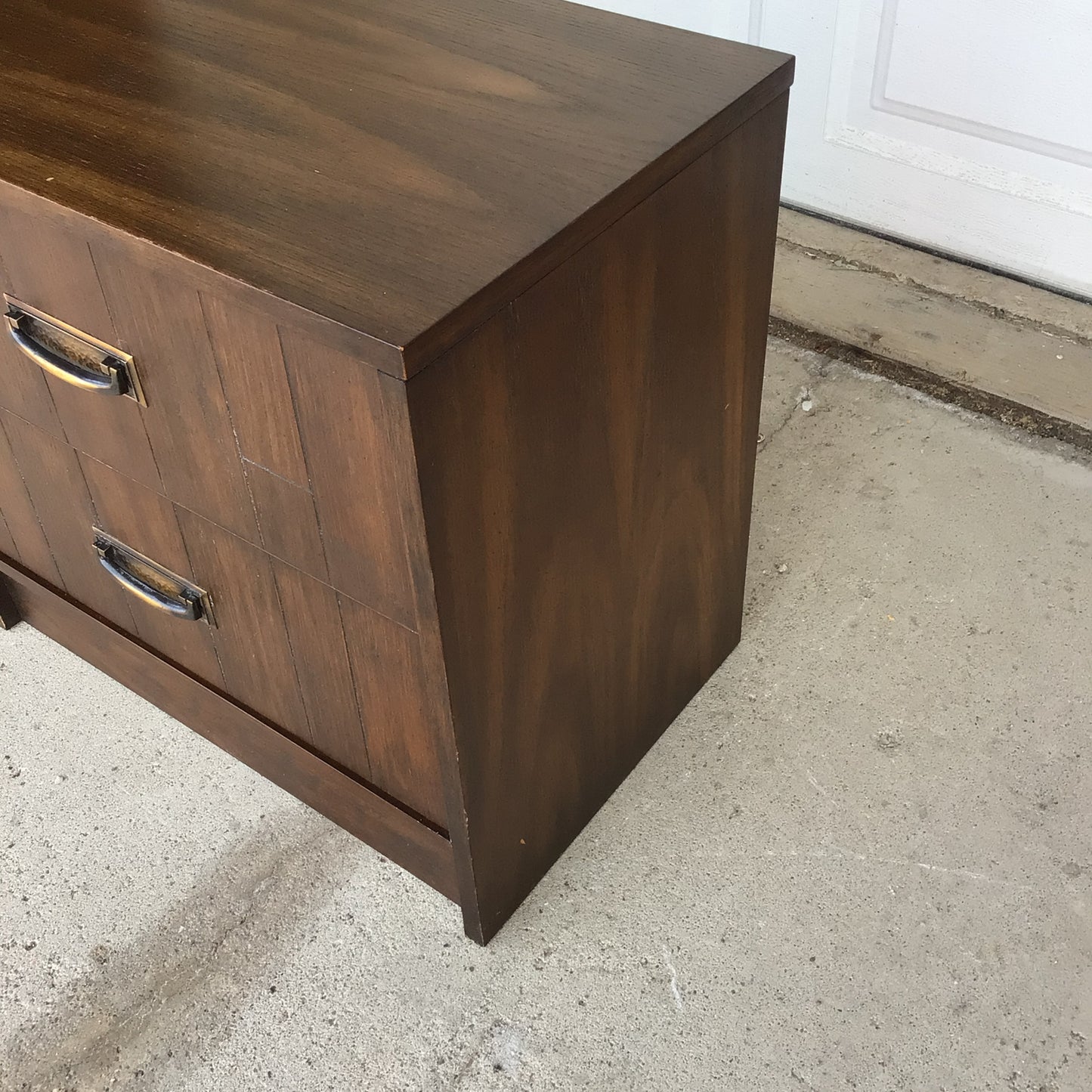 Modern Dark Wood Coloured Night Table