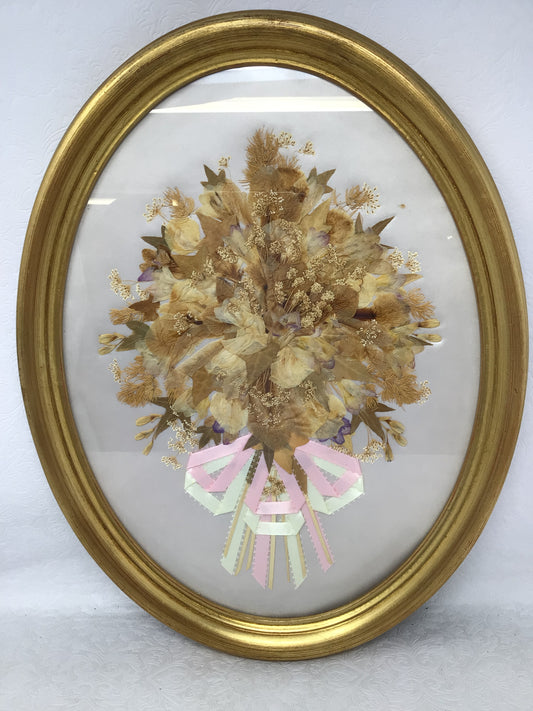 Framed Pressed Flower Bouquet