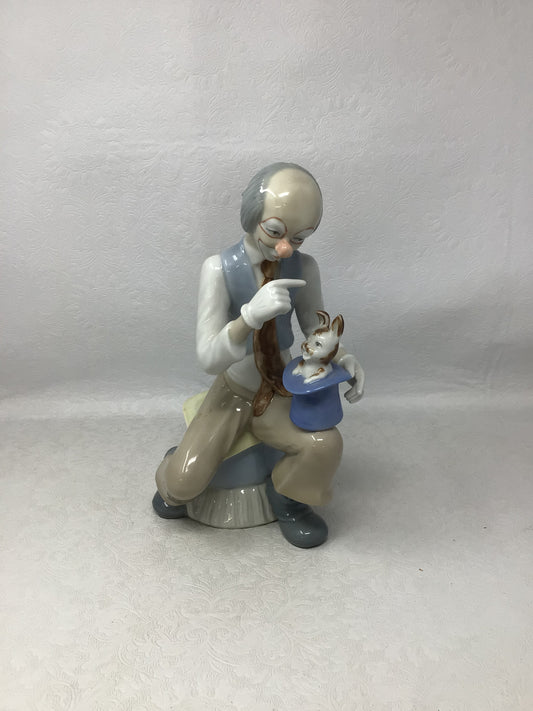 Clown Magician Porcelain Figurine