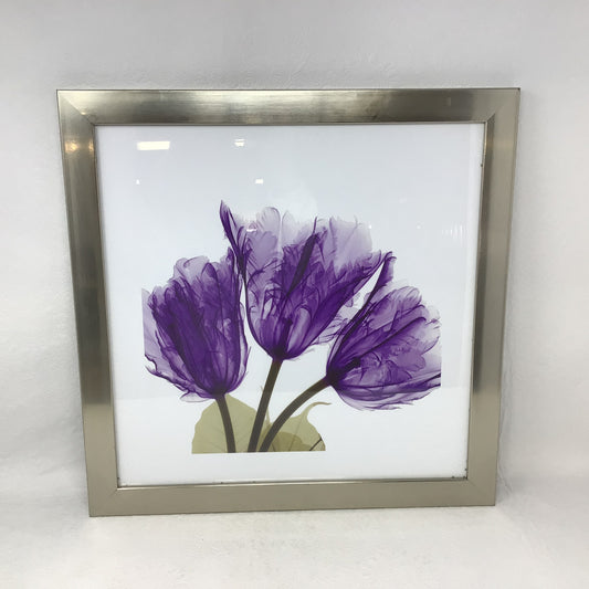 Whimsy Purple Feather Tulip Print