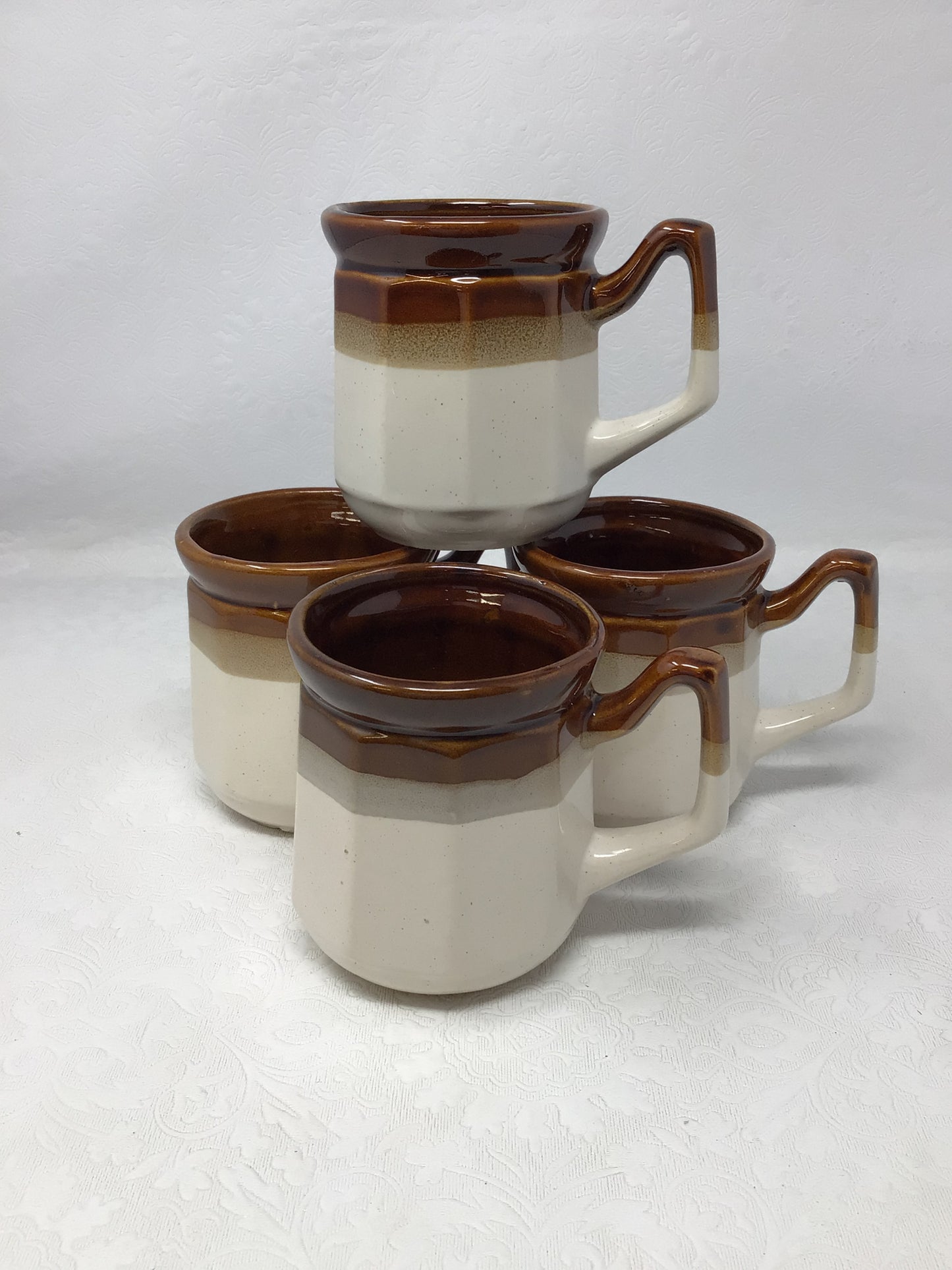 Brown Dip Pottery Tea Set