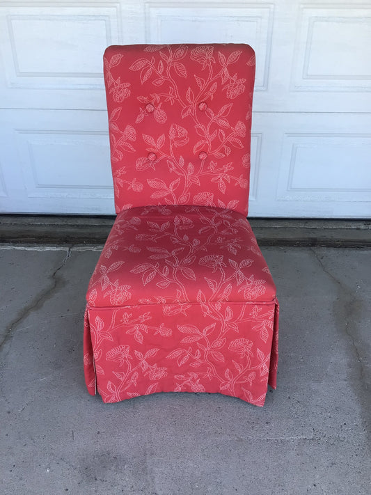 Red Slipcover Chair