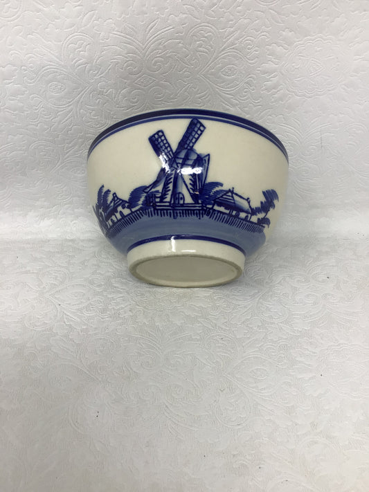Vintage Delft Style Hand Painted Bowl