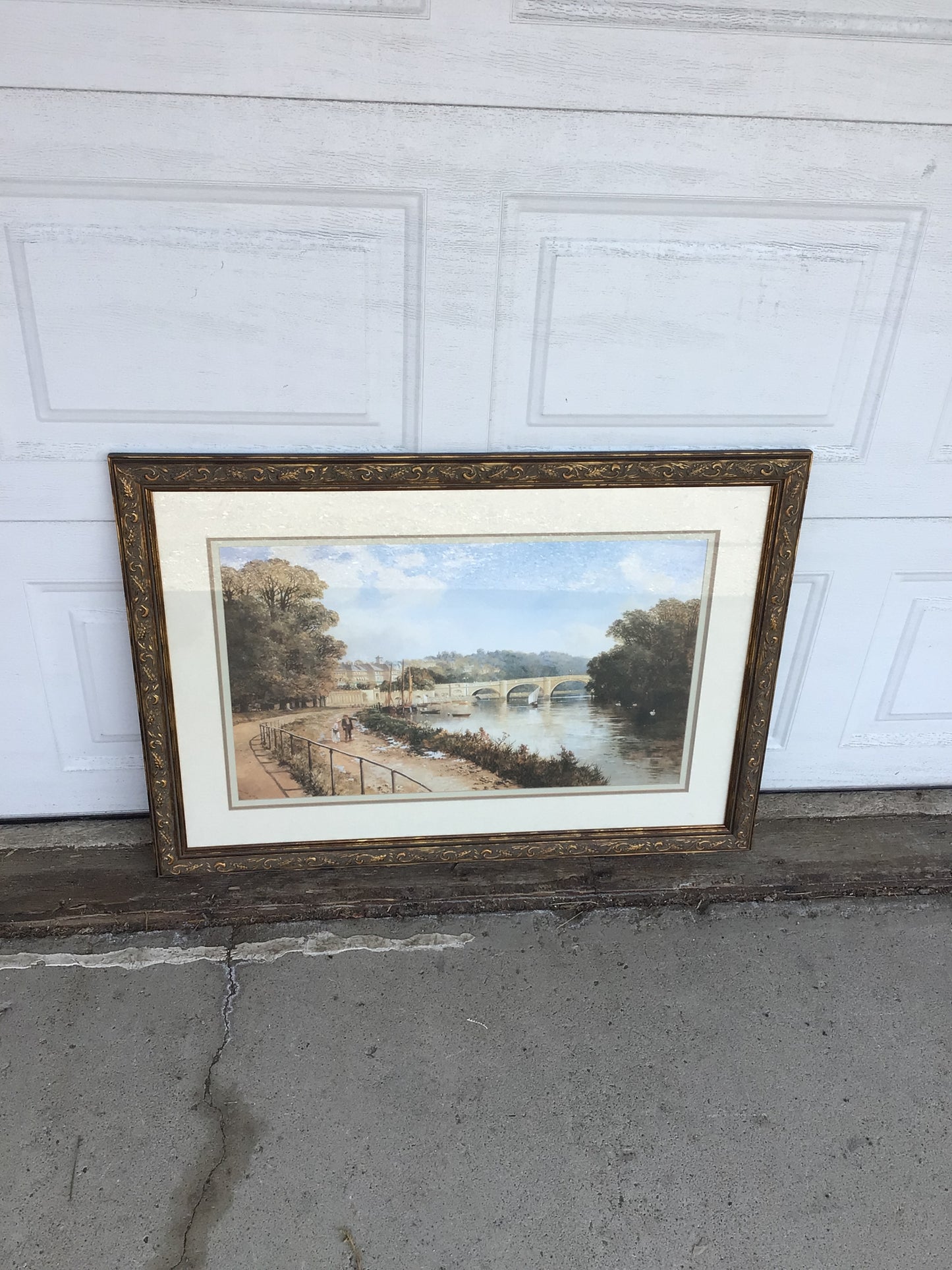 Replica of "Richmond on Thames" by 19th-century artist Edmund John Niemann.