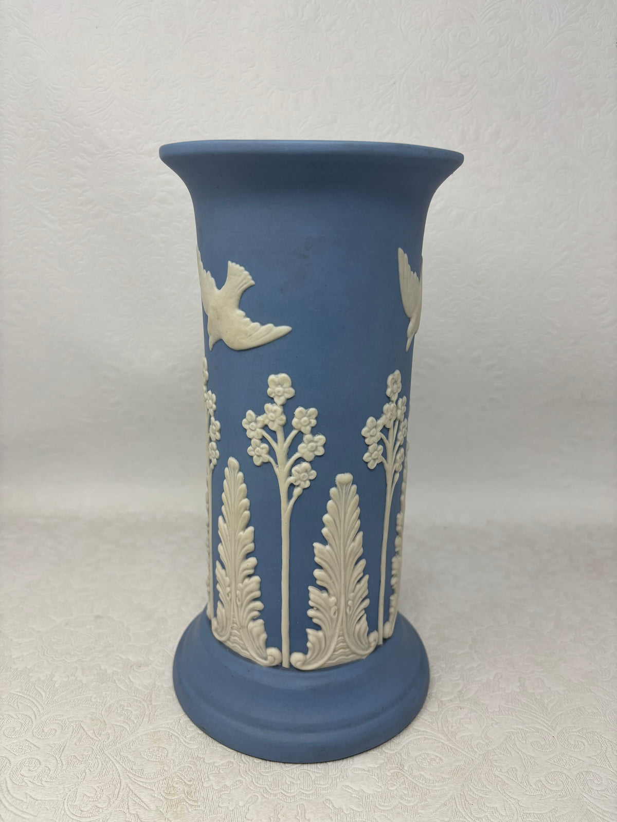 Vintage ECanada Art Pottery Blue Vase