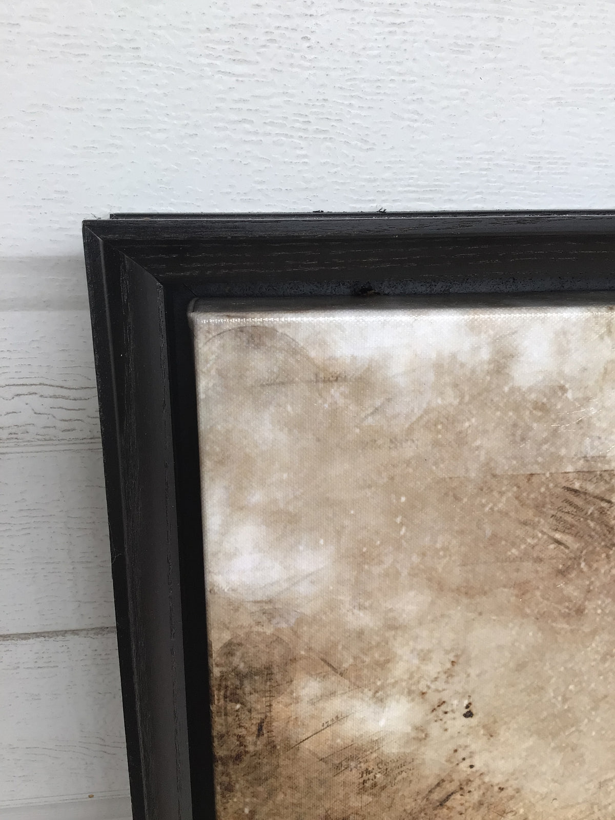 Framed Dual Hemispheres World Map Art Piece