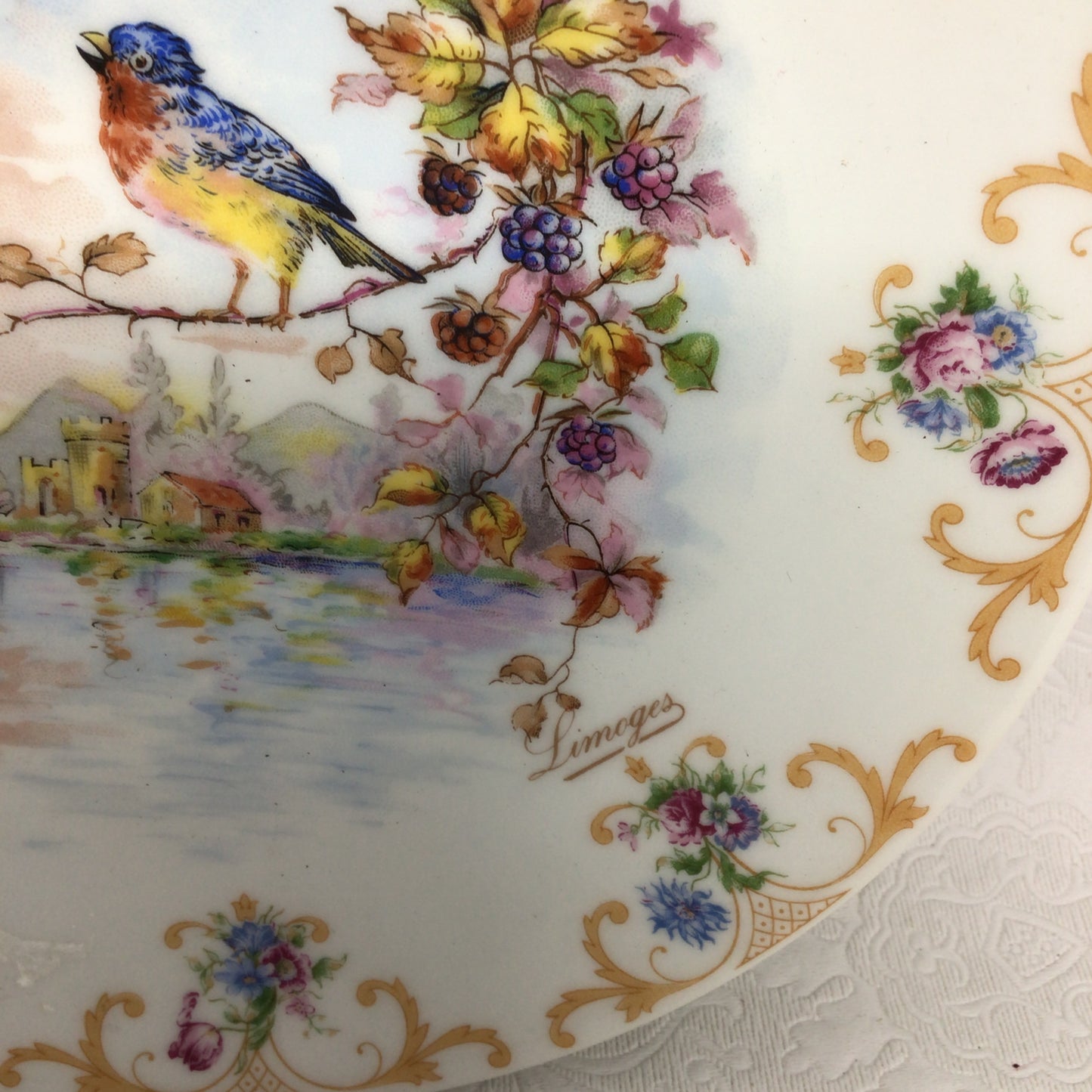 Vintage Limoges Porcelain Plate