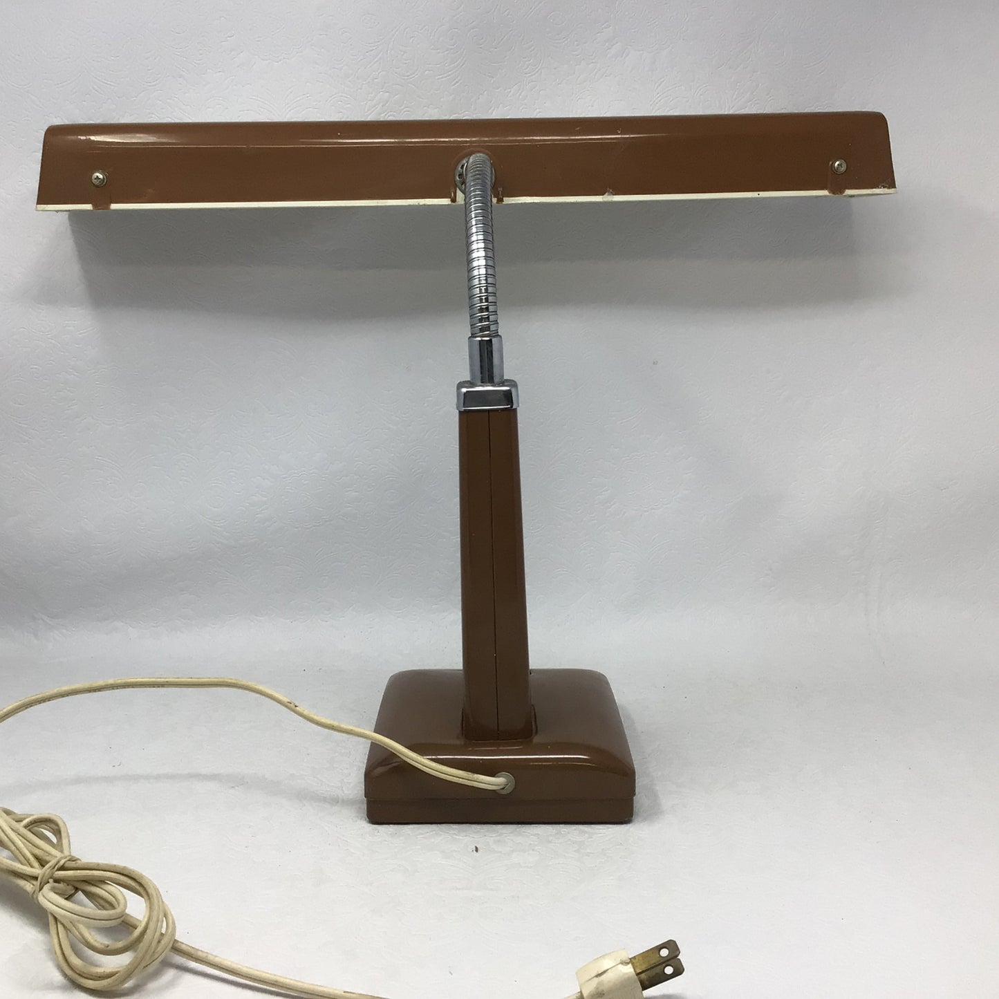 Vintage Mid Century Atomic Age Florescent Tube Gooseneck Desk Lamp