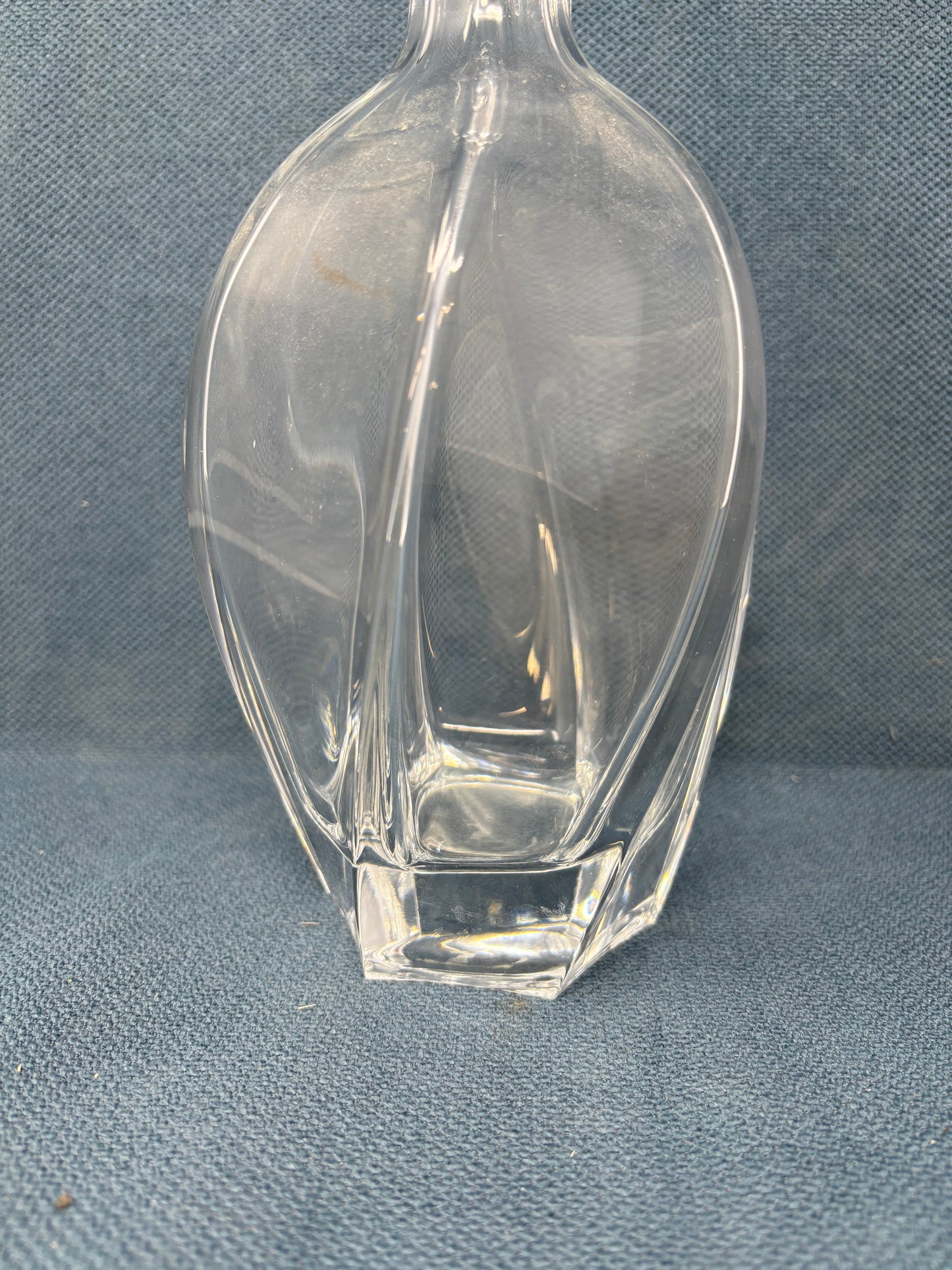 Czech Republic Lead Clear Crystal  Decanter