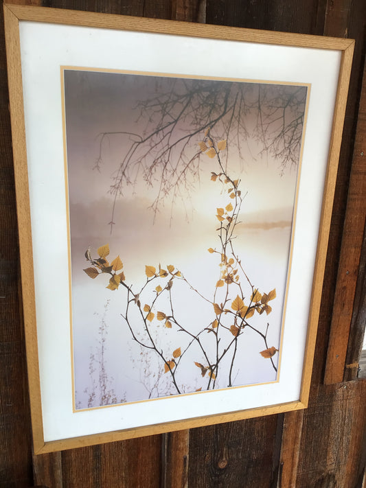 “Lakeside Mornings” Framed and Matted Art.