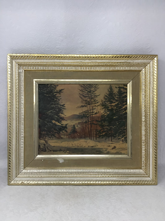 Framed Winter Landscape Print