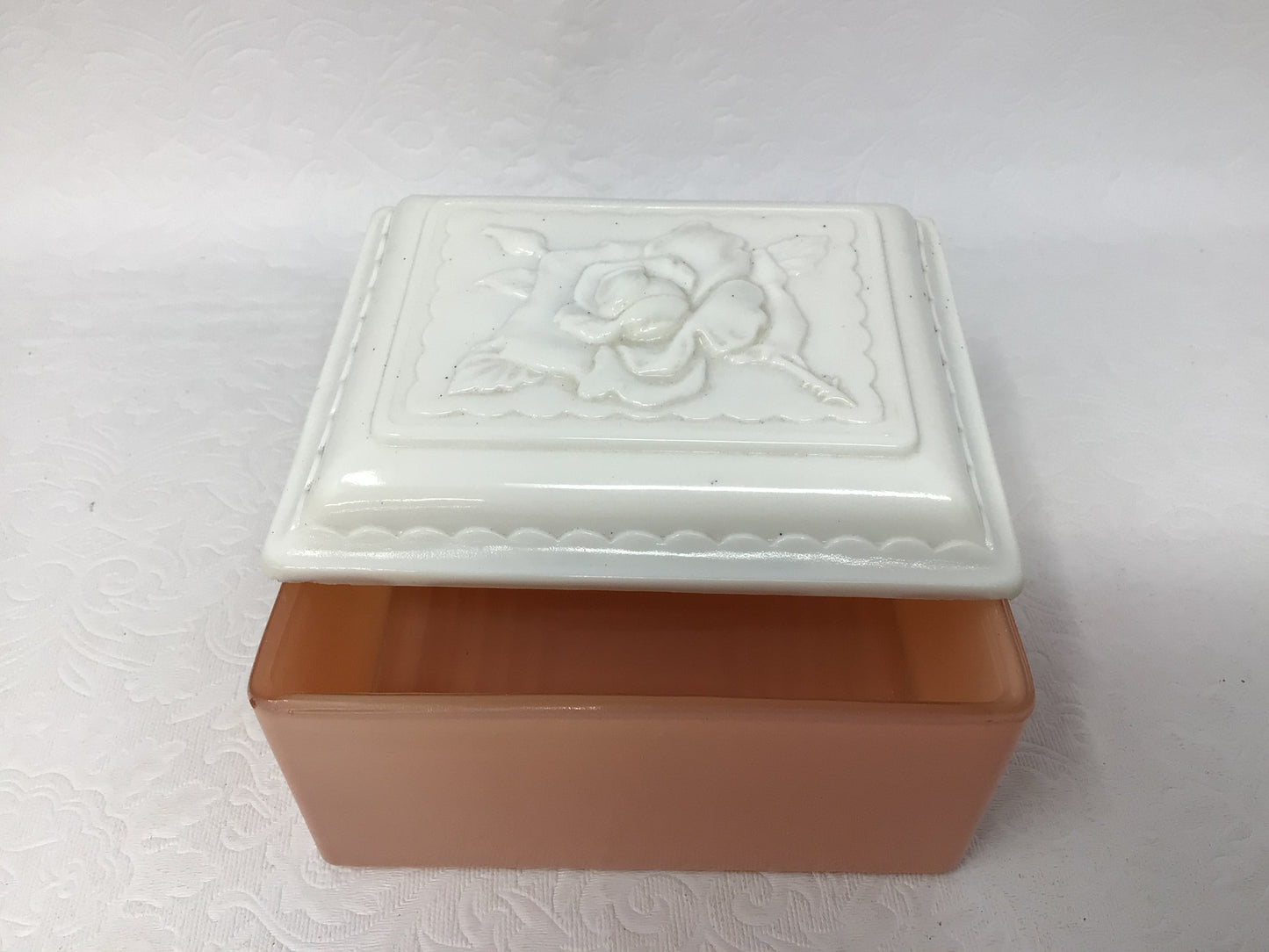 Mid Century Anchor Hocking Trinket Box