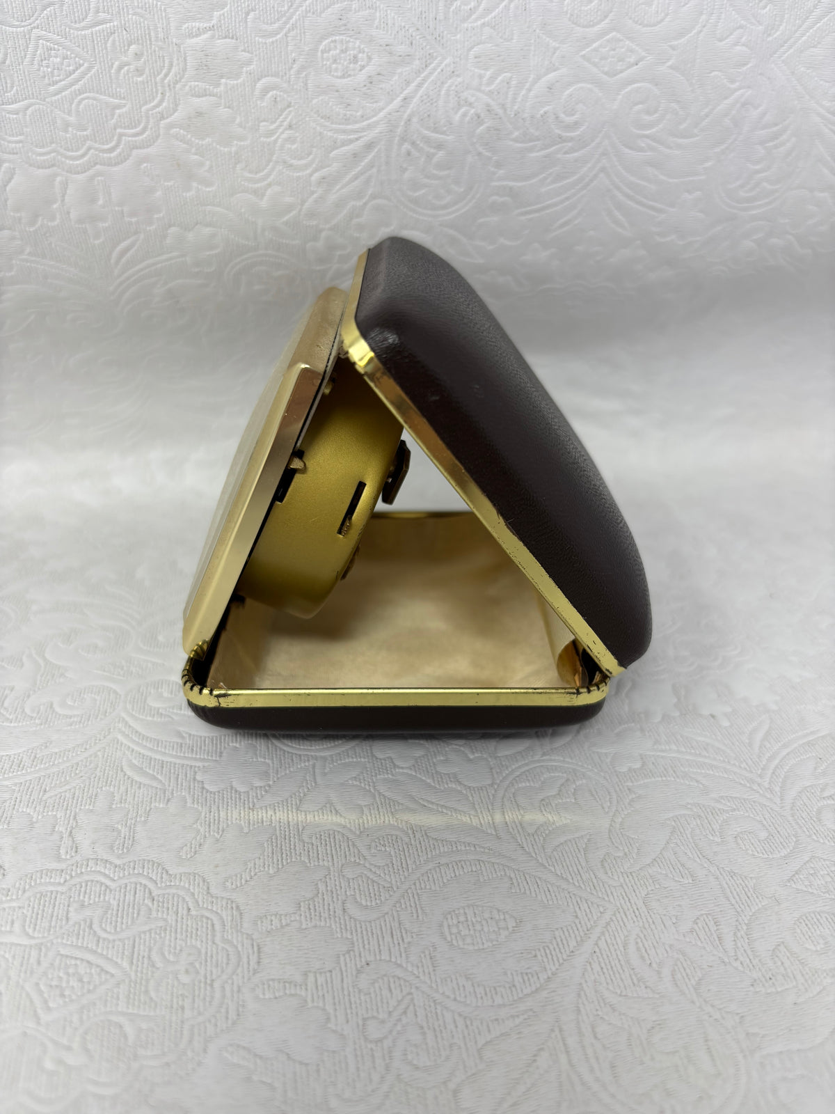 Mid-Century Elgin Mechanical Travel Alarm Clock