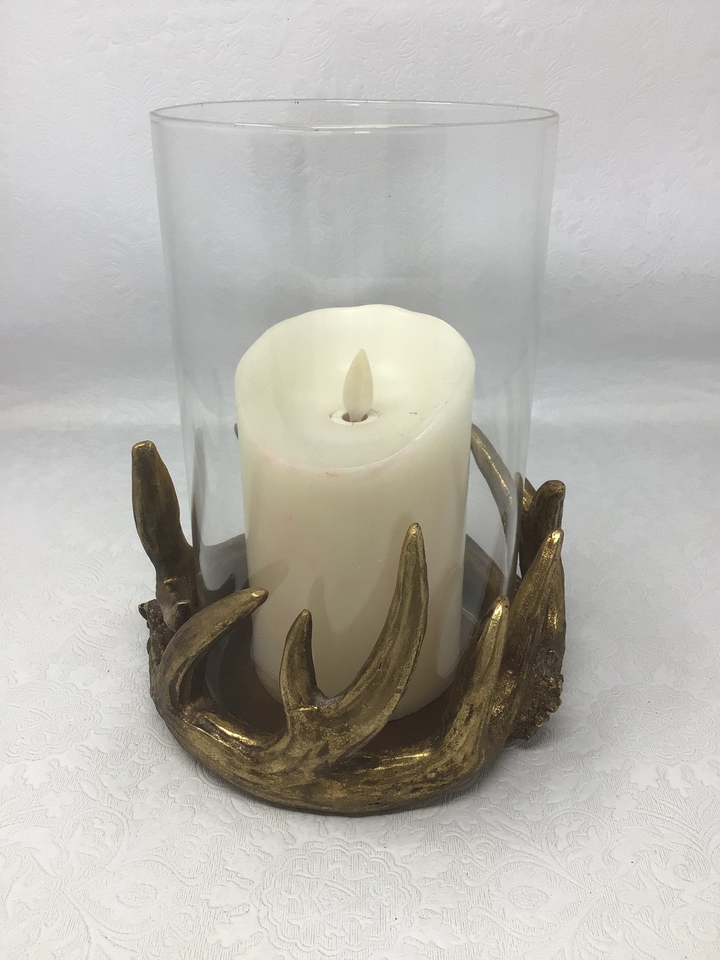 Gold Antler Candleholder