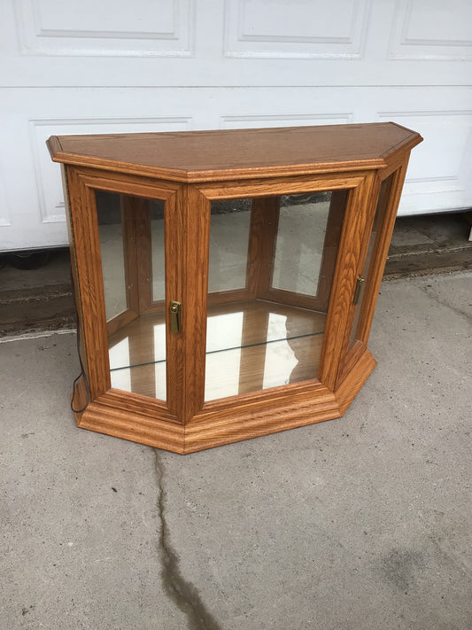 Buhler Wooden & Glass Small Curio Cabinet