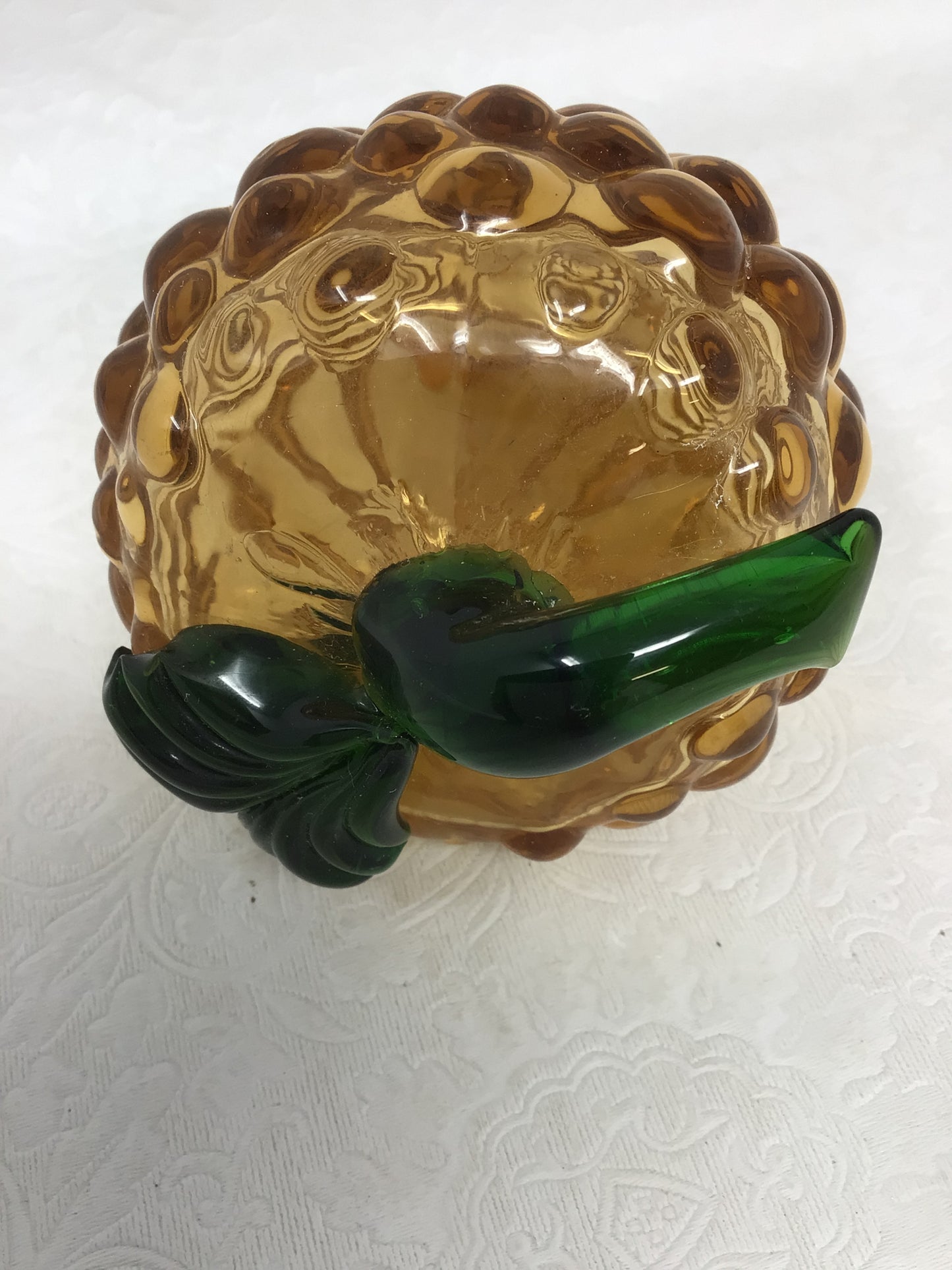Vintage Amber Glass Grapes