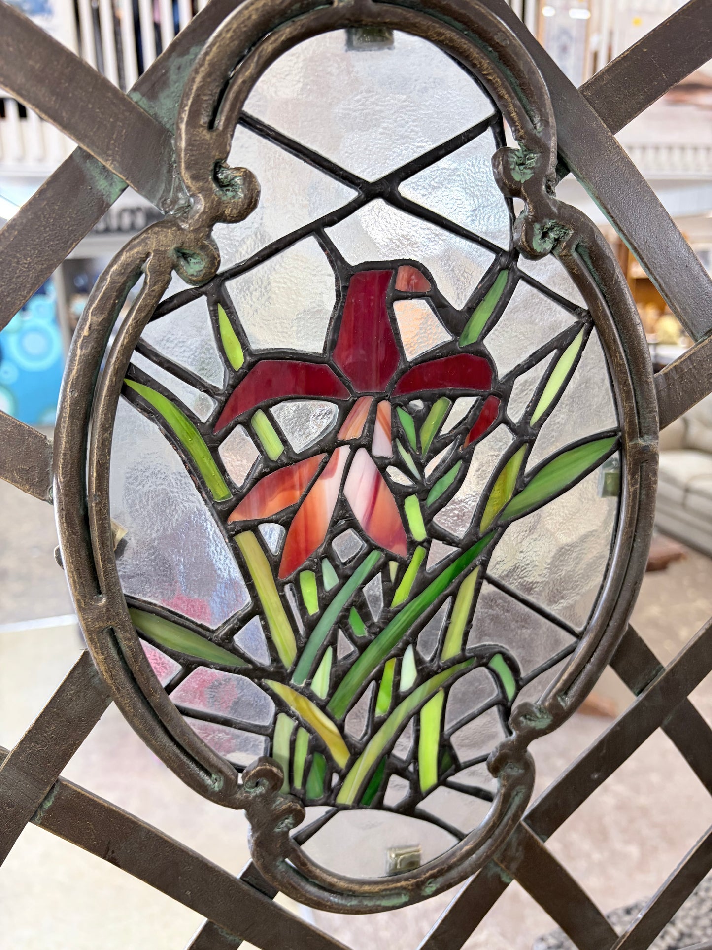 Vintage Wrought Iron Baker's Rack
