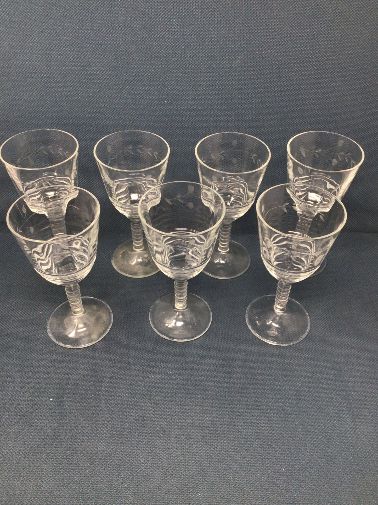 Vintage Rock Sharp crystal stemware