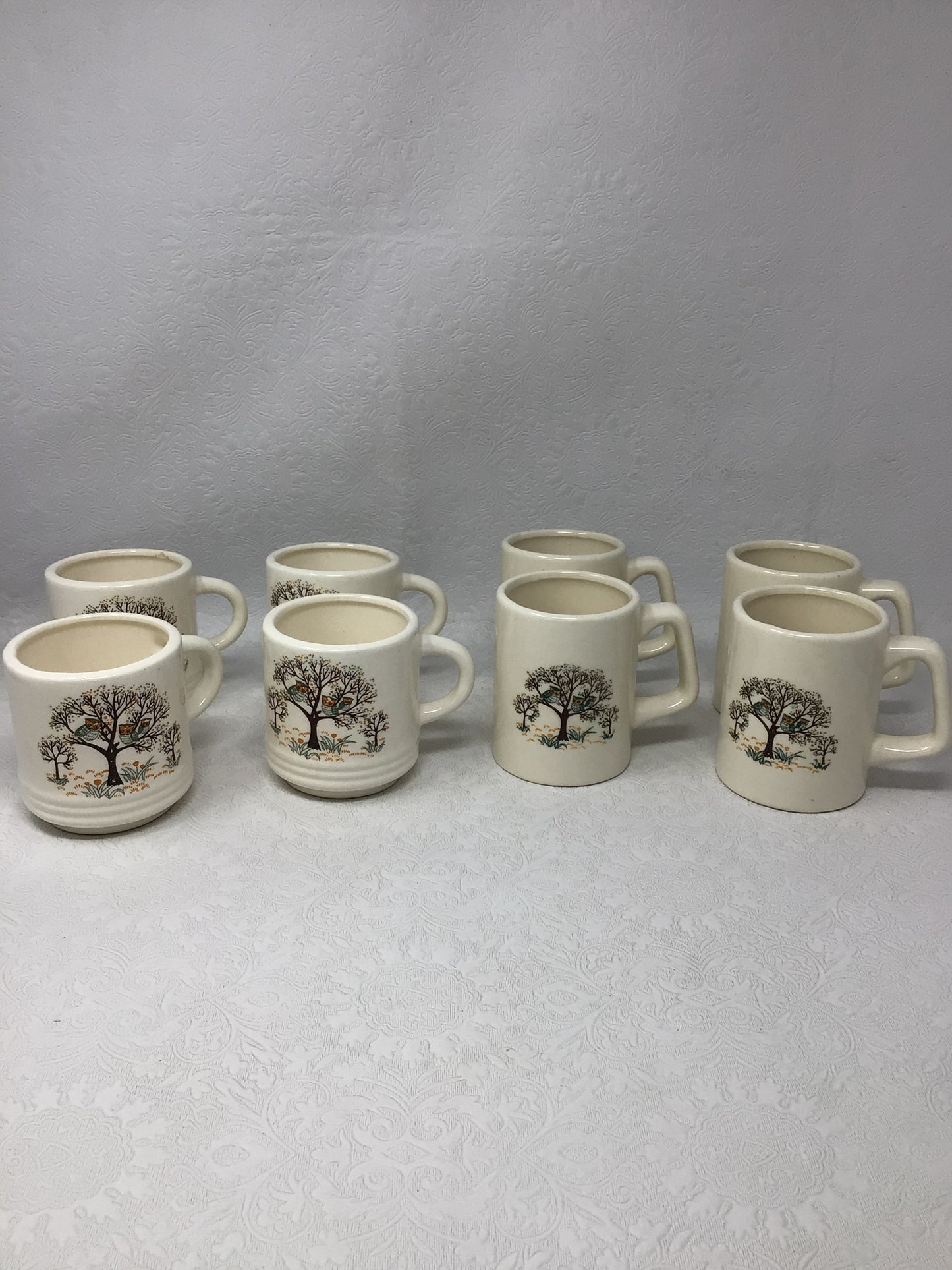 1970s Owl and Tree Tea Set