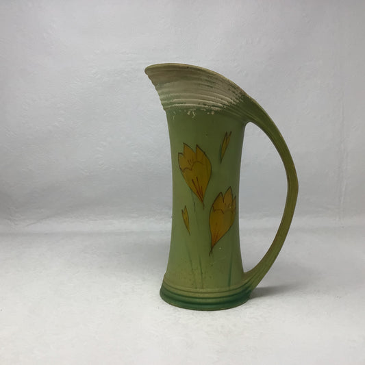 1930s Vintage Hand Decorated Vase