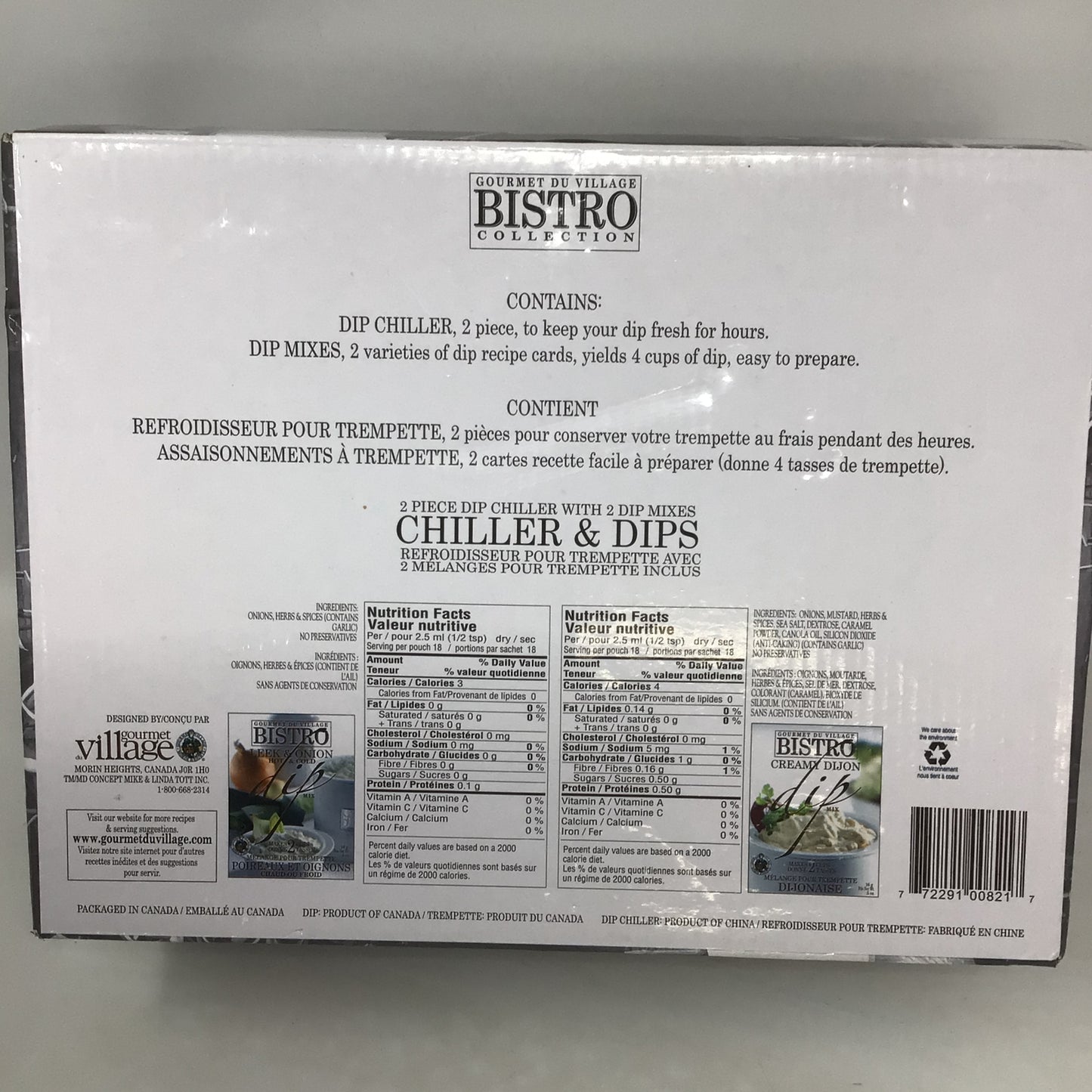 Gourmet Du Village Bistro Collection - Dip Chiller Set