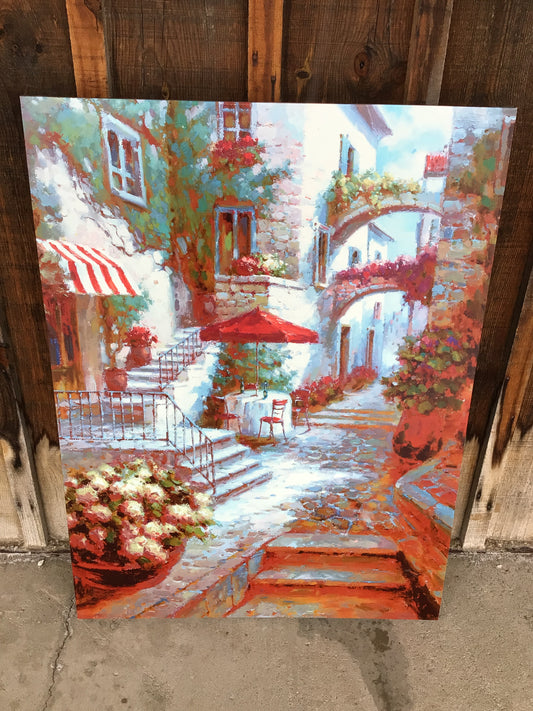 Canvas Print of an Italian Street
