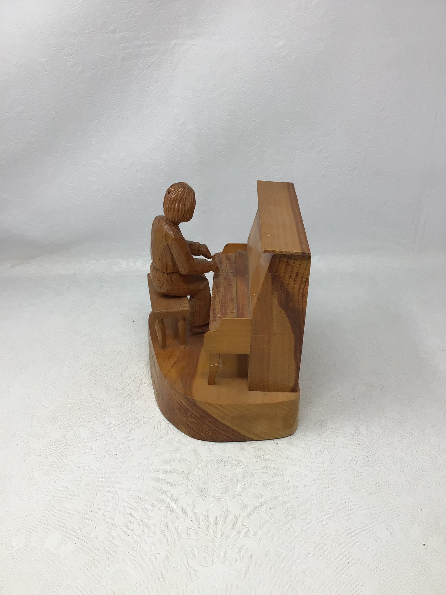 Vintage Hand-Carved Wooden Folk Art Sculpture