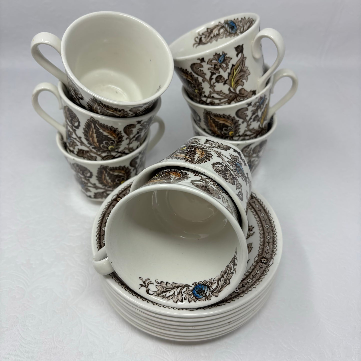 English Ridgway Ironstone Dinnerware- set of 42