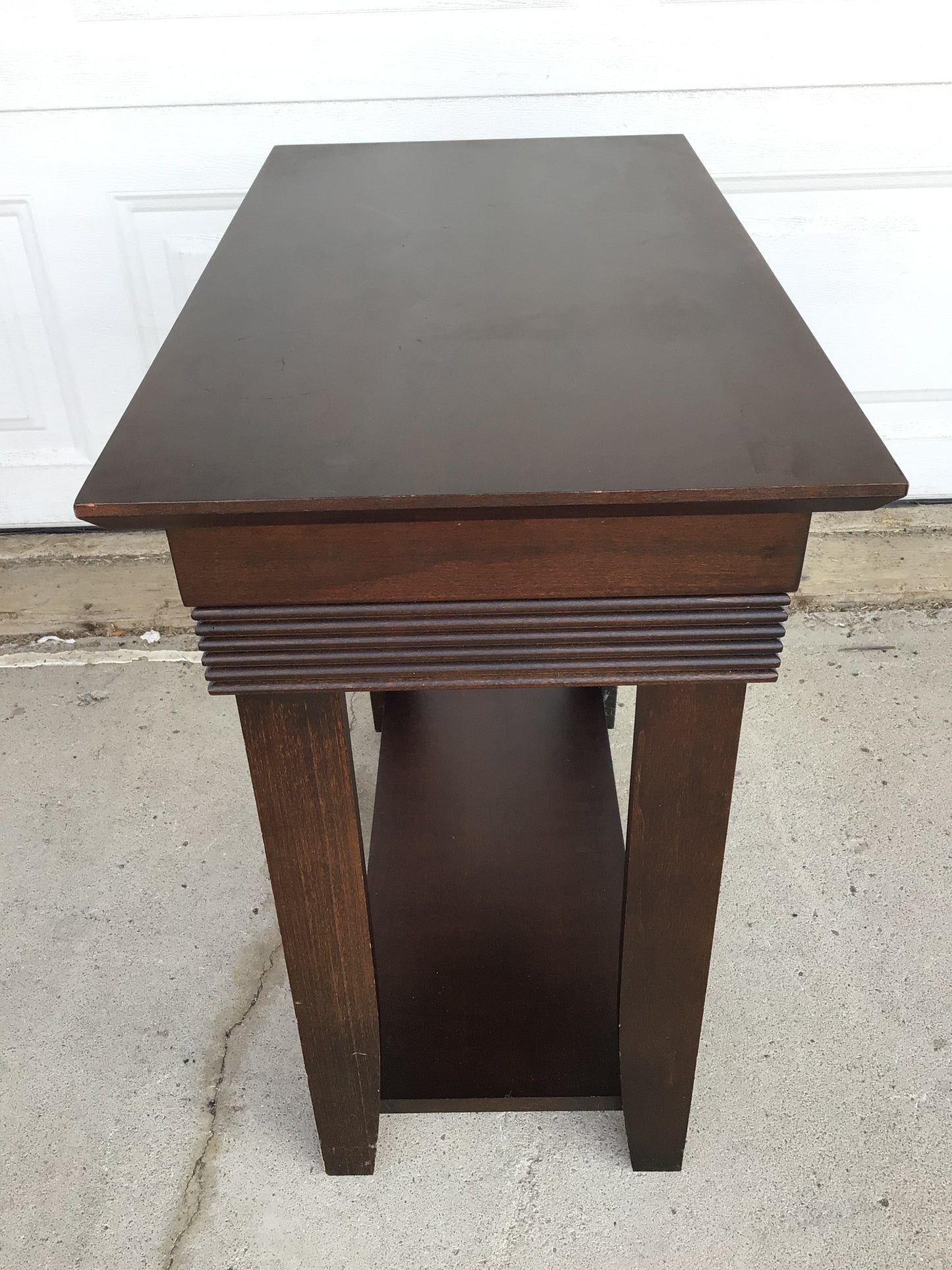 Dark Wood End Table