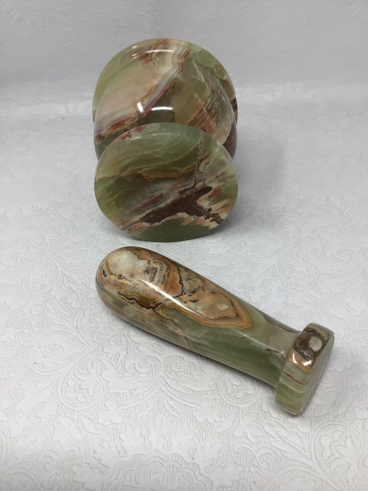 Green Onyx Mortar and Pestle Set