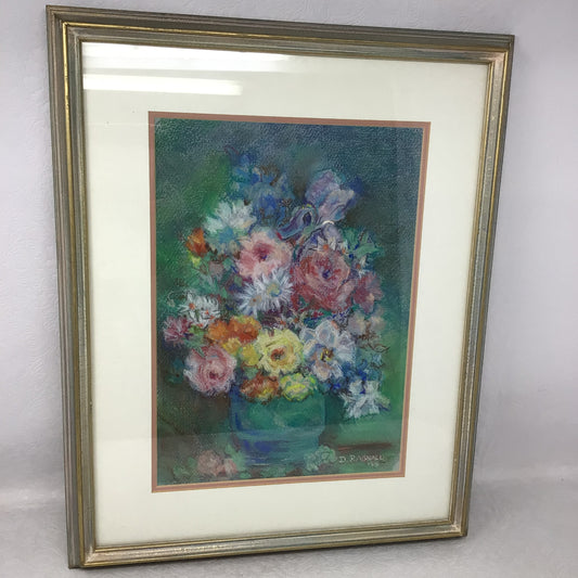 Framed Floral Still Life Print.