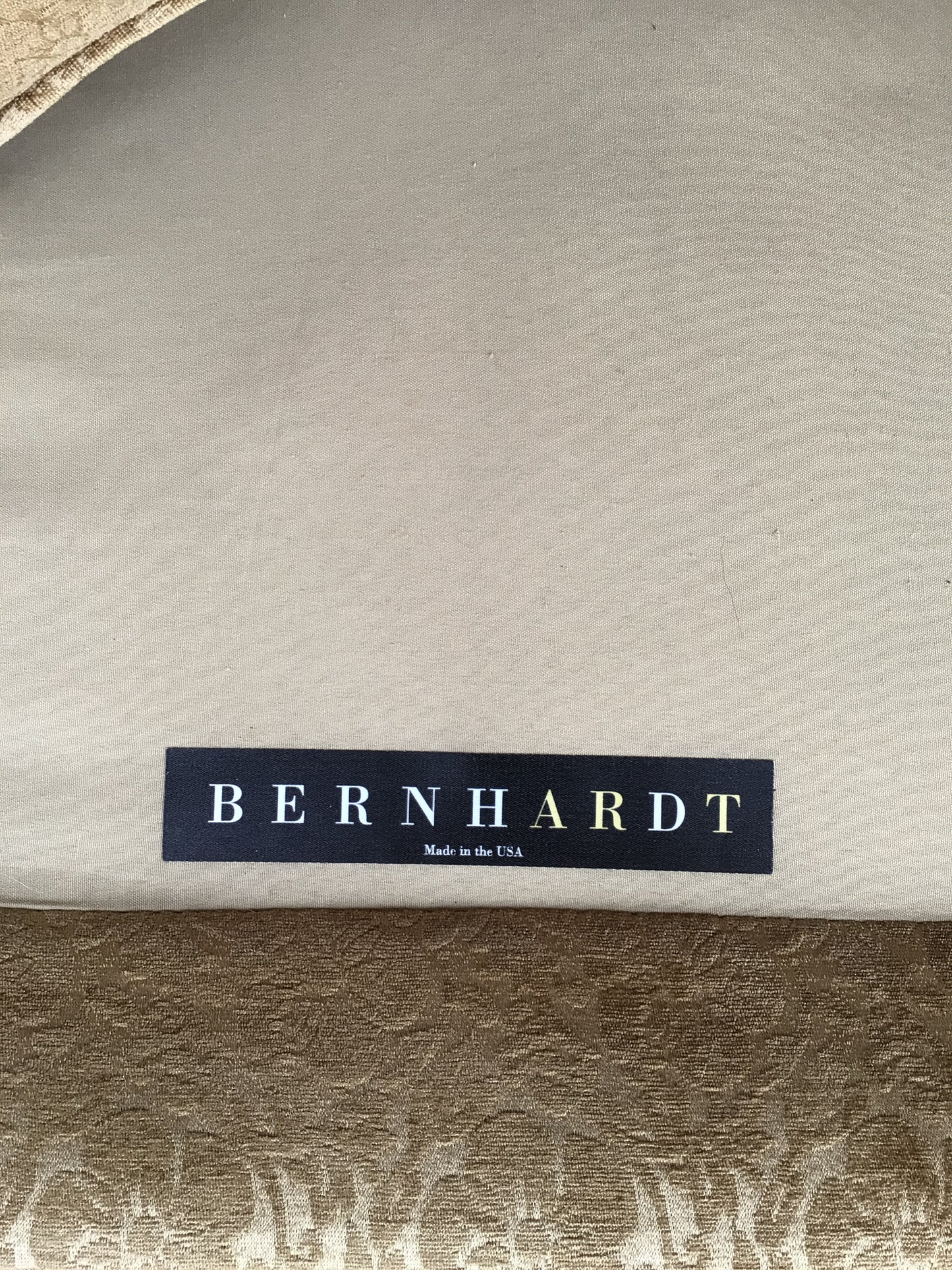 Bernhardt Gold Brocade Armchair