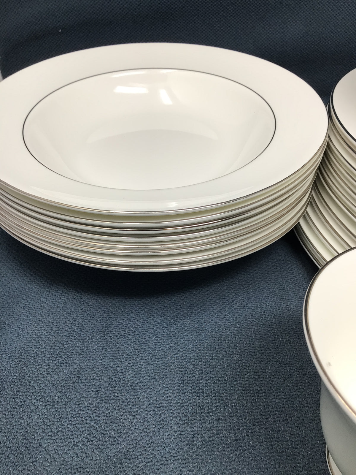 Wedgwood China "Signet Platinum"  43 pc Dish Set