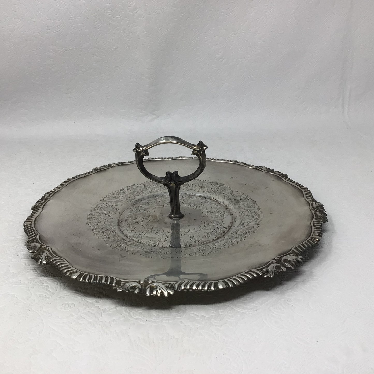 Antique Silver Serving Tray