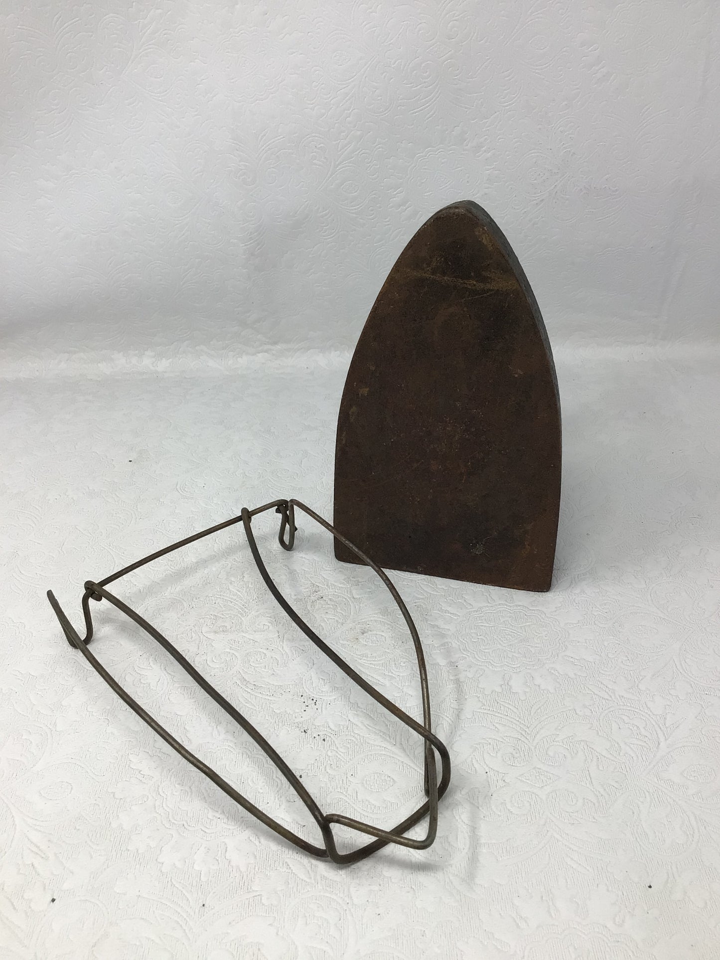 Antique BS & M Hamilton Flat Iron With Stand